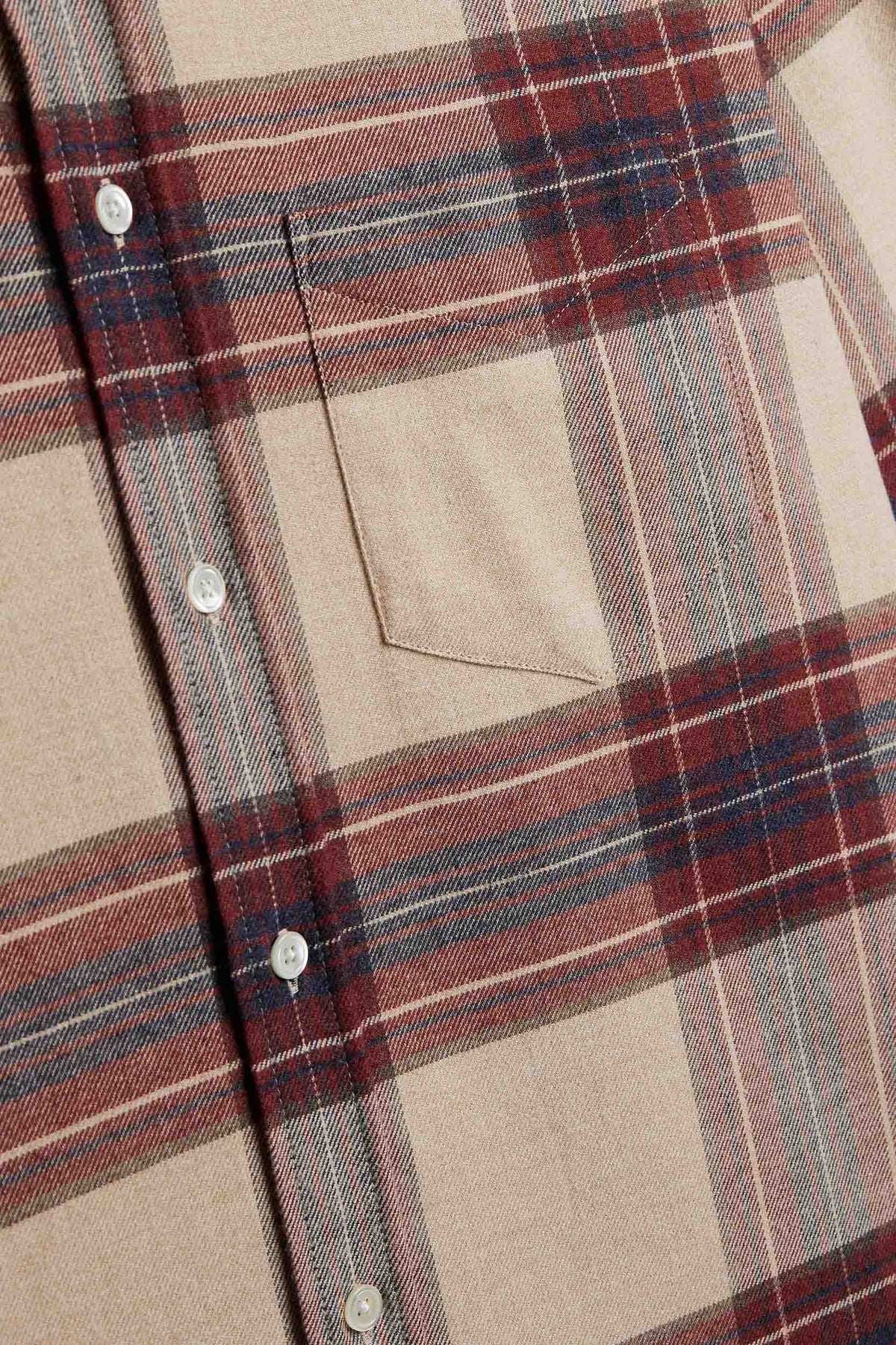 Portuguese Flannel Camicia in flanella di cotone check SABELA BLUE 