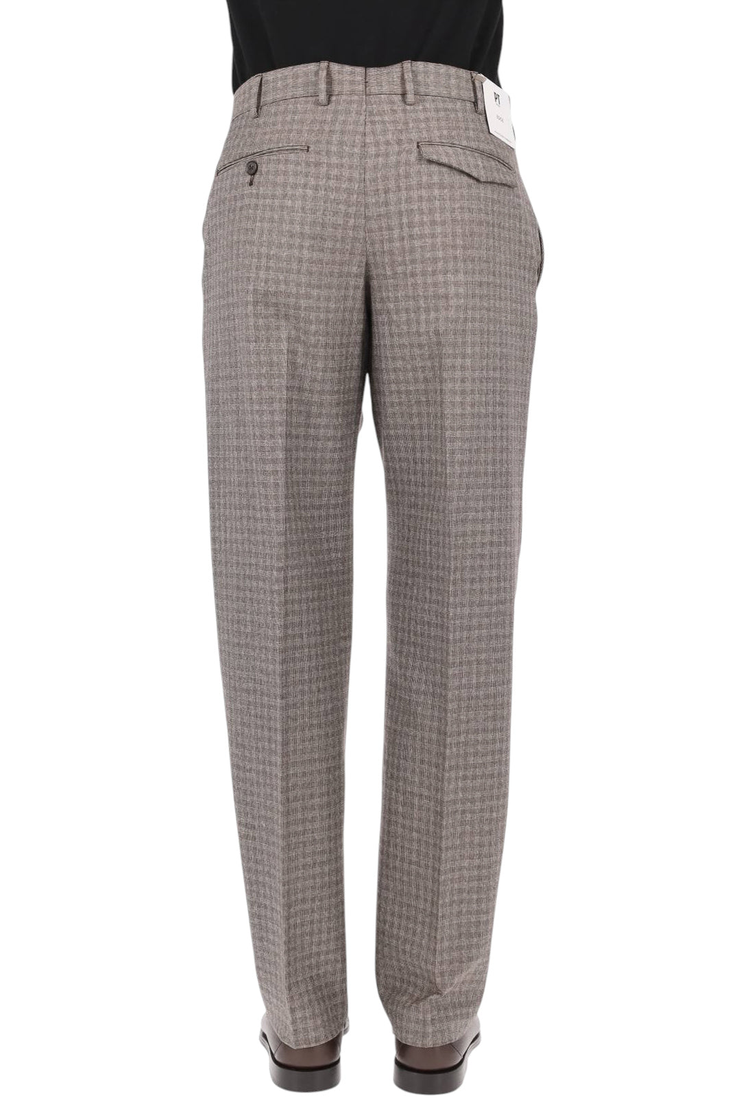 PT Torino Pantalone Michael in lana vergine mélange marrone CO-AFJDB00FWD MR99 0130 