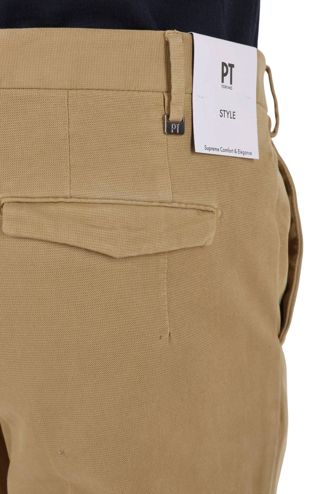 PT Torino Pantalone microstrutturato in cotone stretch Master fit CO-ATMAZ00CL1 NU73/2 Y140 