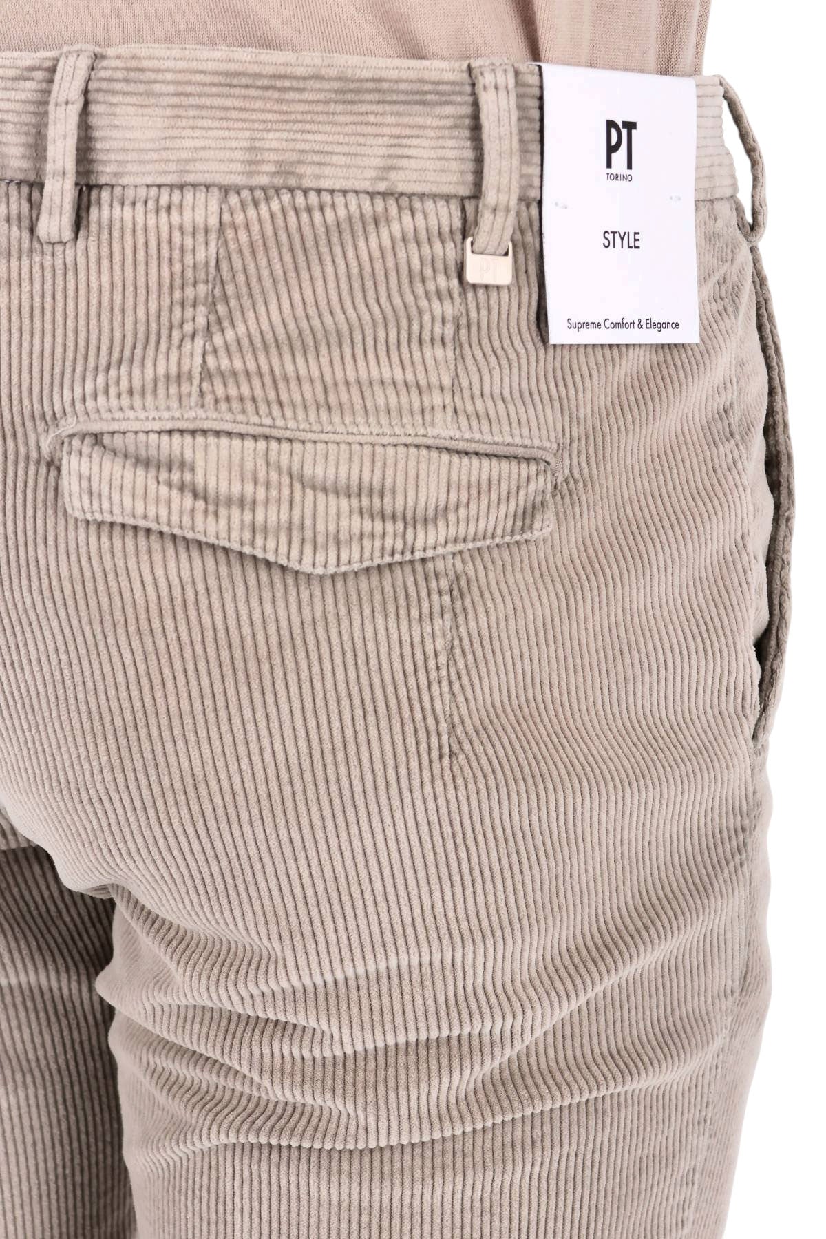 PT Torino Pantalone in velluto marmorizzato di cotone-lyocell Master fit CO-ATMAZ00CL1 PU46 M022 