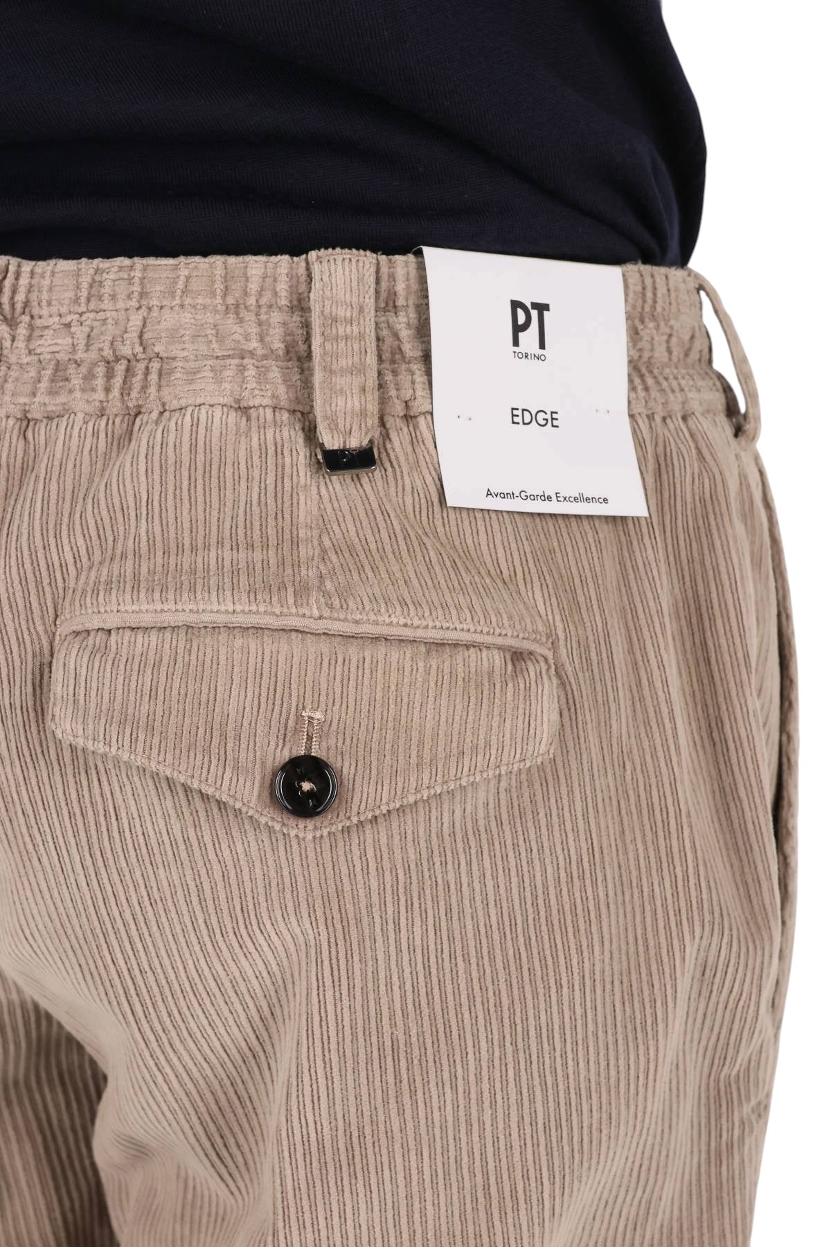 PT Torino Pantalone in velluto a costa francese cotone-lyocell The Rebel fit CO-RTRBB30FWD TU93/2 N055 