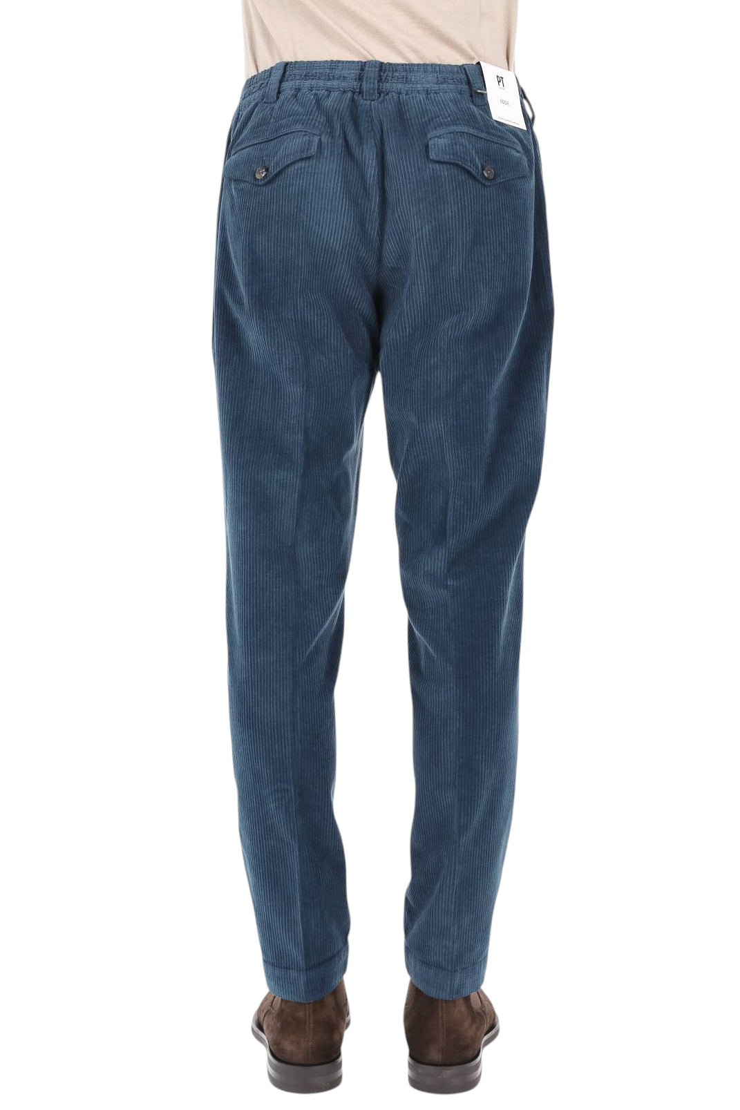 PT Torino Pantalone in velluto a costa francese cotone-lyocell The Rebel fit CO-RTRBB30FWD TU93/3 N370 