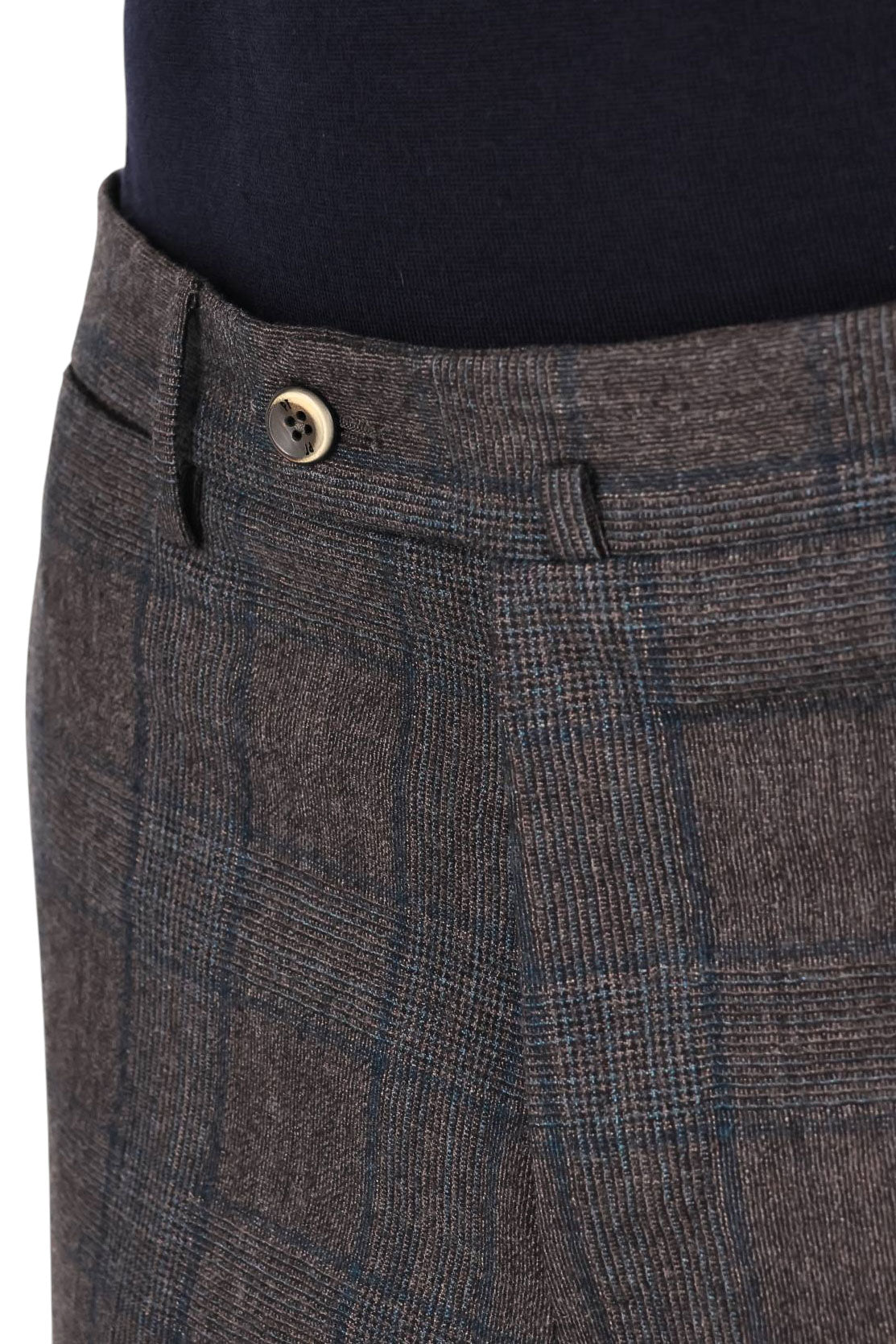 PT Torino Pantalone demi foulé in lana vergine-cashmere check Slim fit CO-VF01Z00CL1 ZI72 0440 