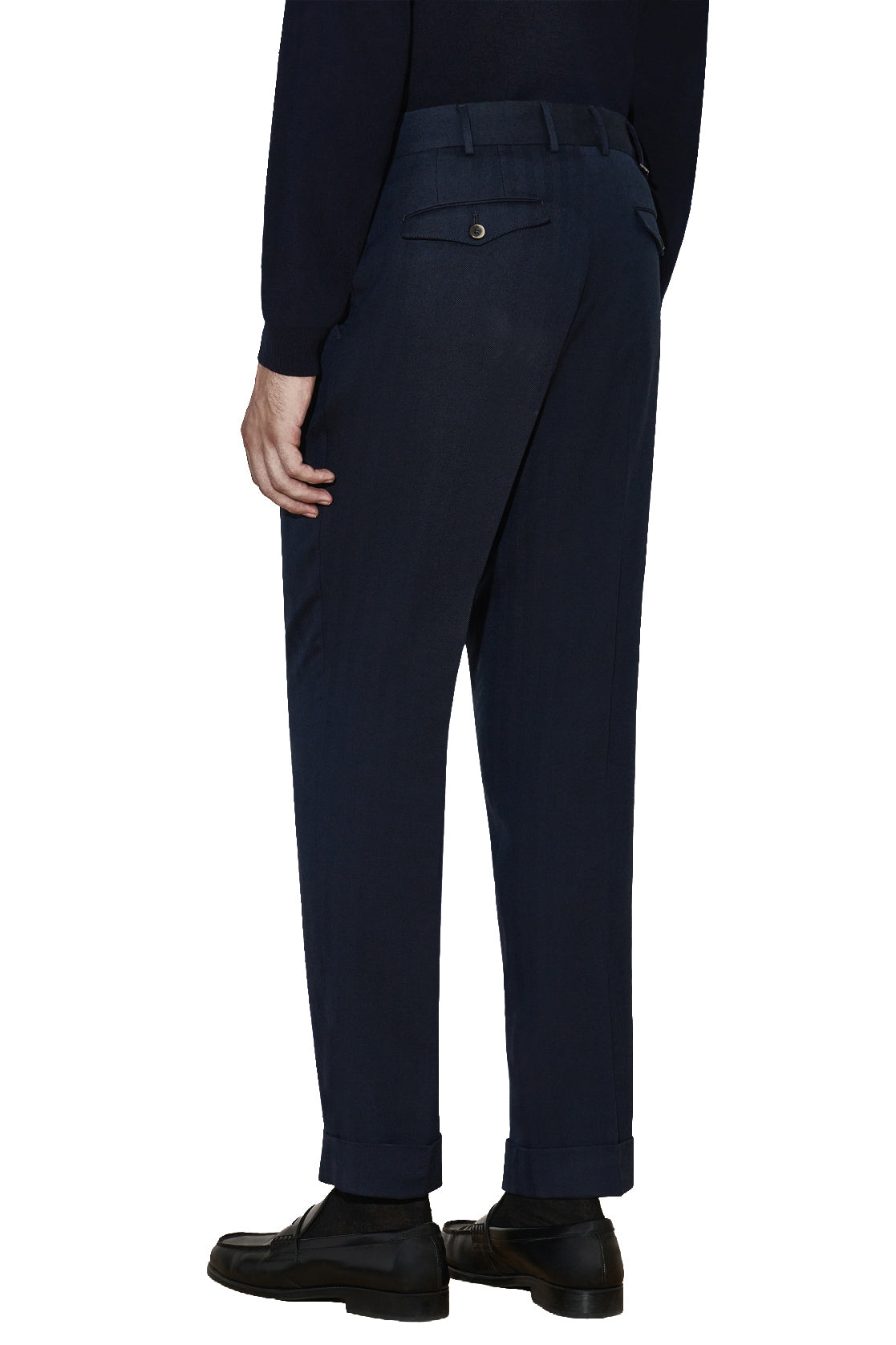 PT Torino Pantalone a resca in lana vergine-cotone Carrot 2 pences CO-ZSCLZB0CL1 SU07 0340 