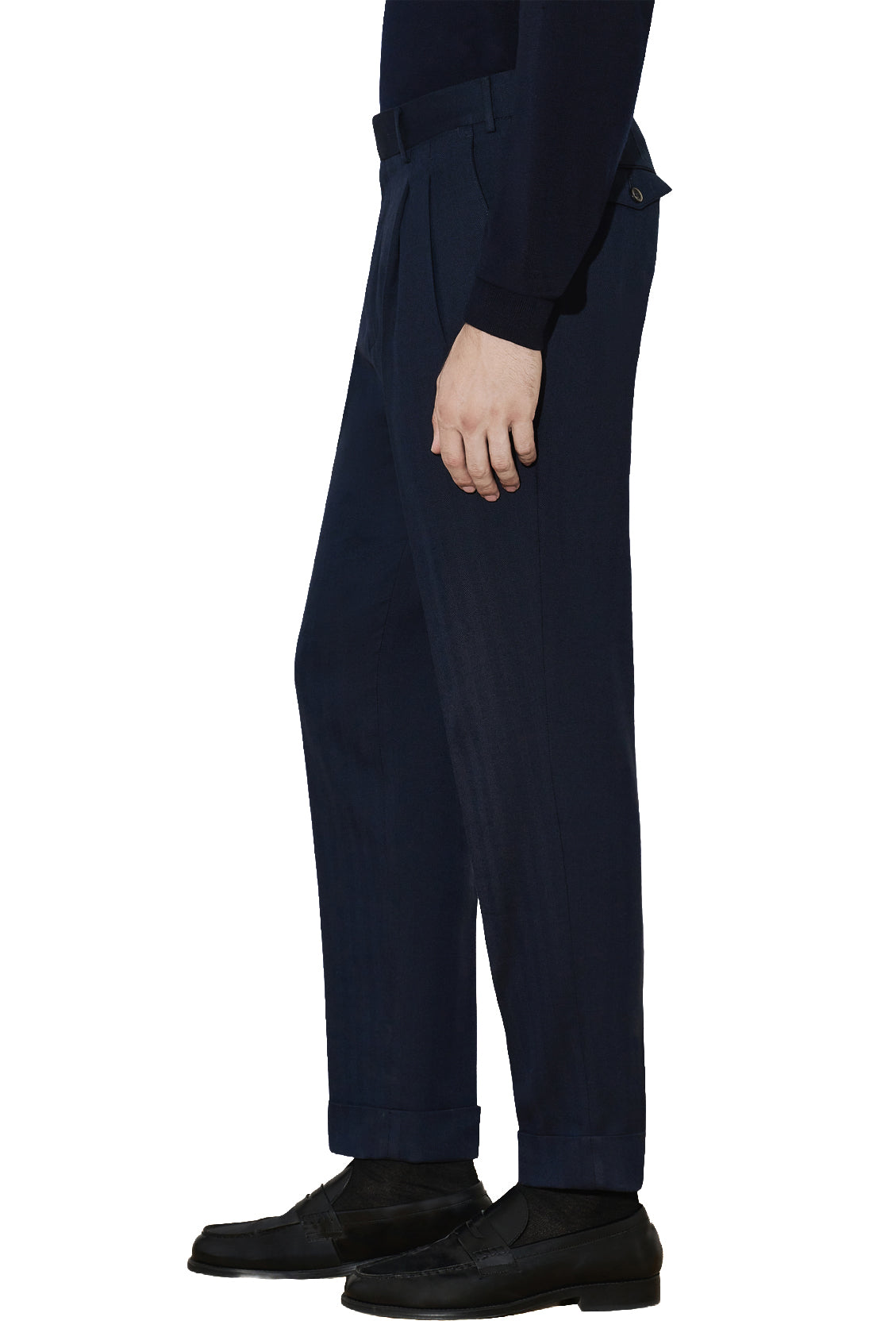 PT Torino Pantalone a resca in lana vergine-cotone Carrot 2 pences CO-ZSCLZB0CL1 SU07 0340 