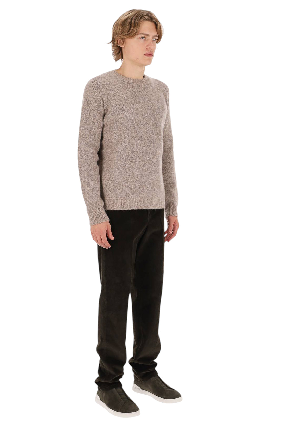 Roberto Collina Maglia girocollo in cotone-cashmere 3MYB43001 05 