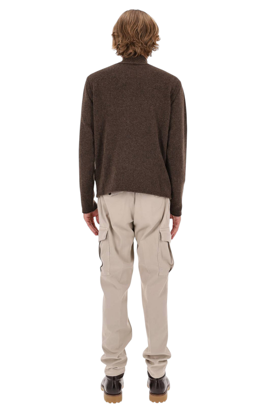 Roberto Collina Lupetto in lana e cammello MYB0145 07 