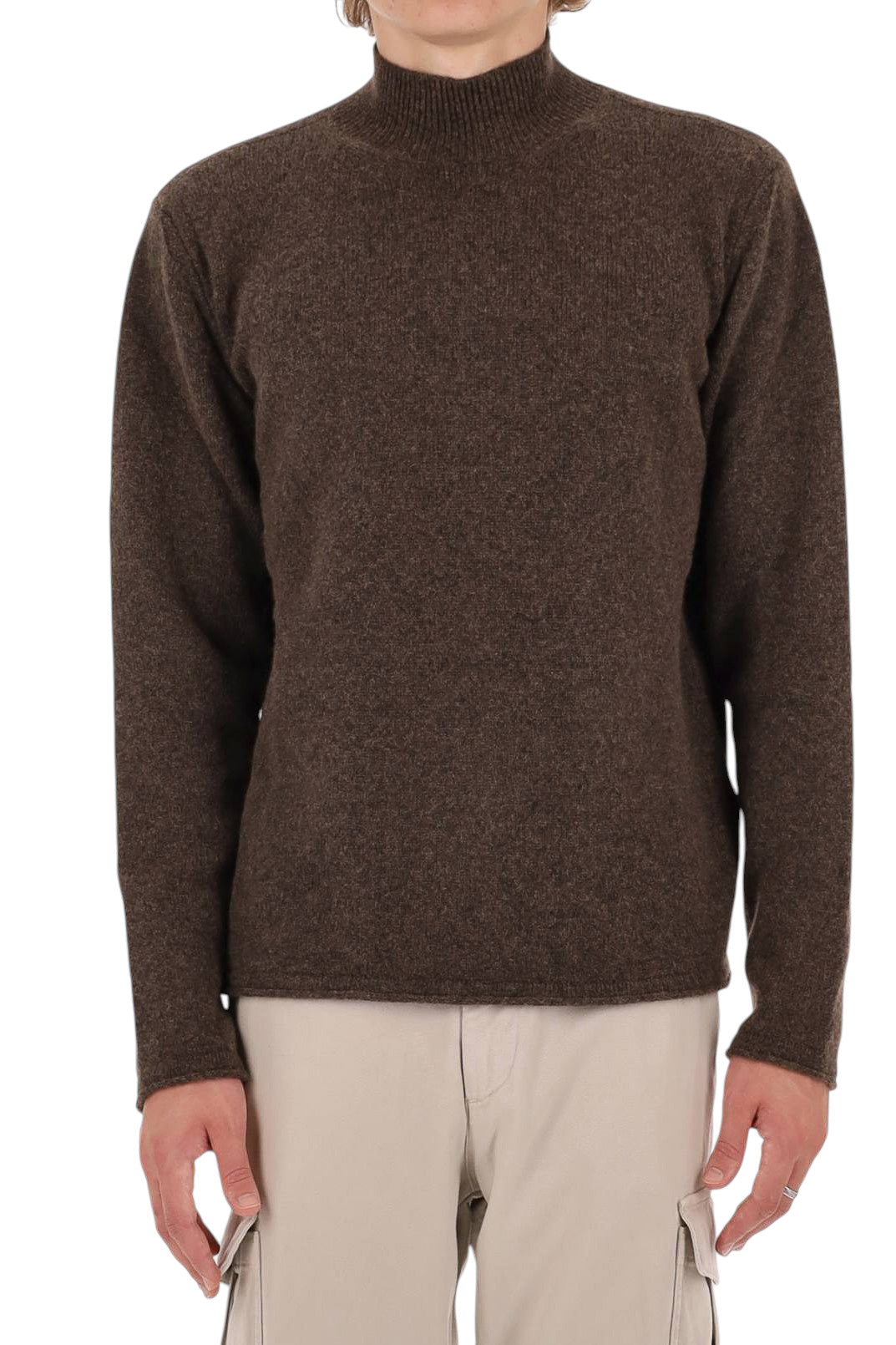 Roberto Collina Lupetto in lana e cammello MYB0145 07 