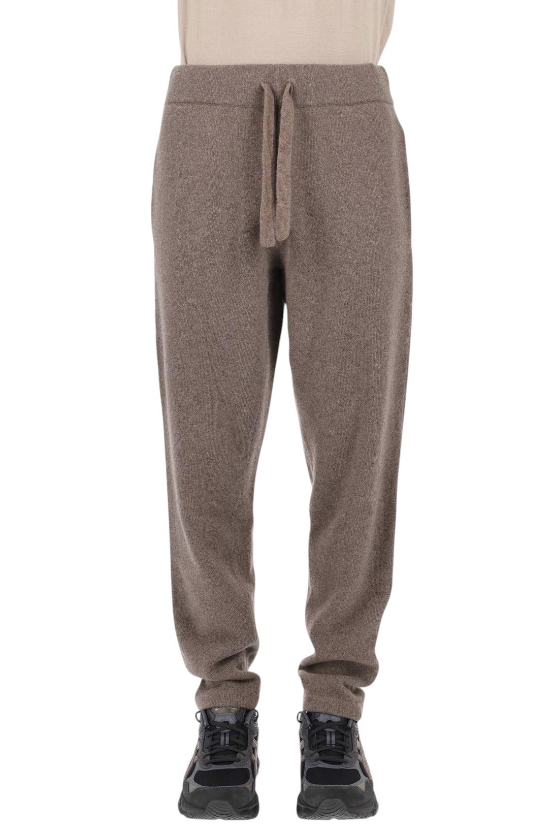 Roberto Collina Pantalone jogger bicolore in lana merino superfine MYB15063 62 