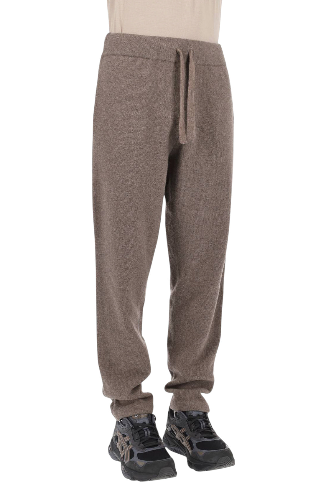 Roberto Collina Pantalone jogger bicolore in lana merino superfine MYB15063 62 
