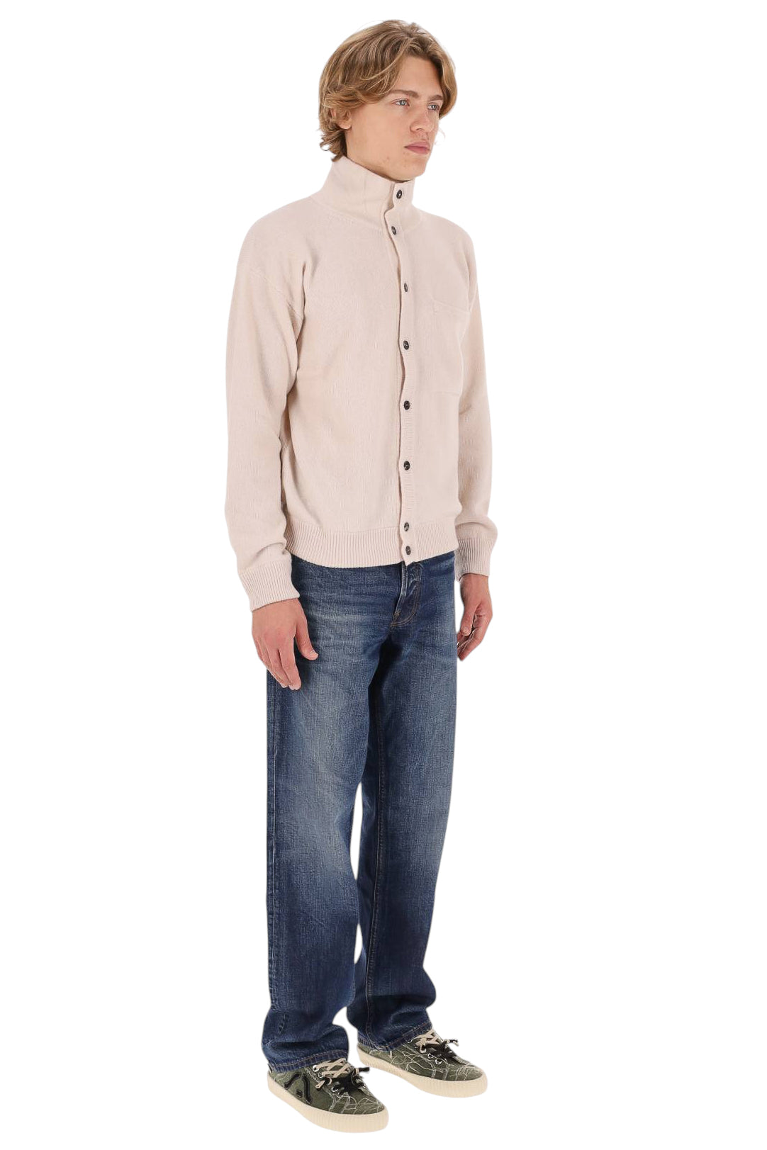 Roberto Collina Camicia-maglia con bottoni e taschino in lana vergine MYB21505/2 31 