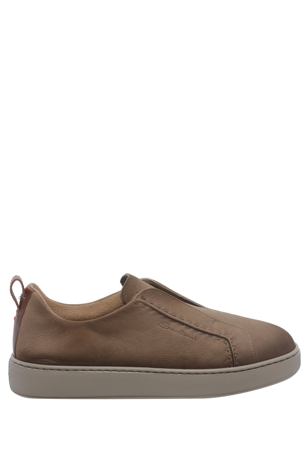 Santoni Sneaker slip-on in pelle nabuck MBCD22222TARKEMU M21 