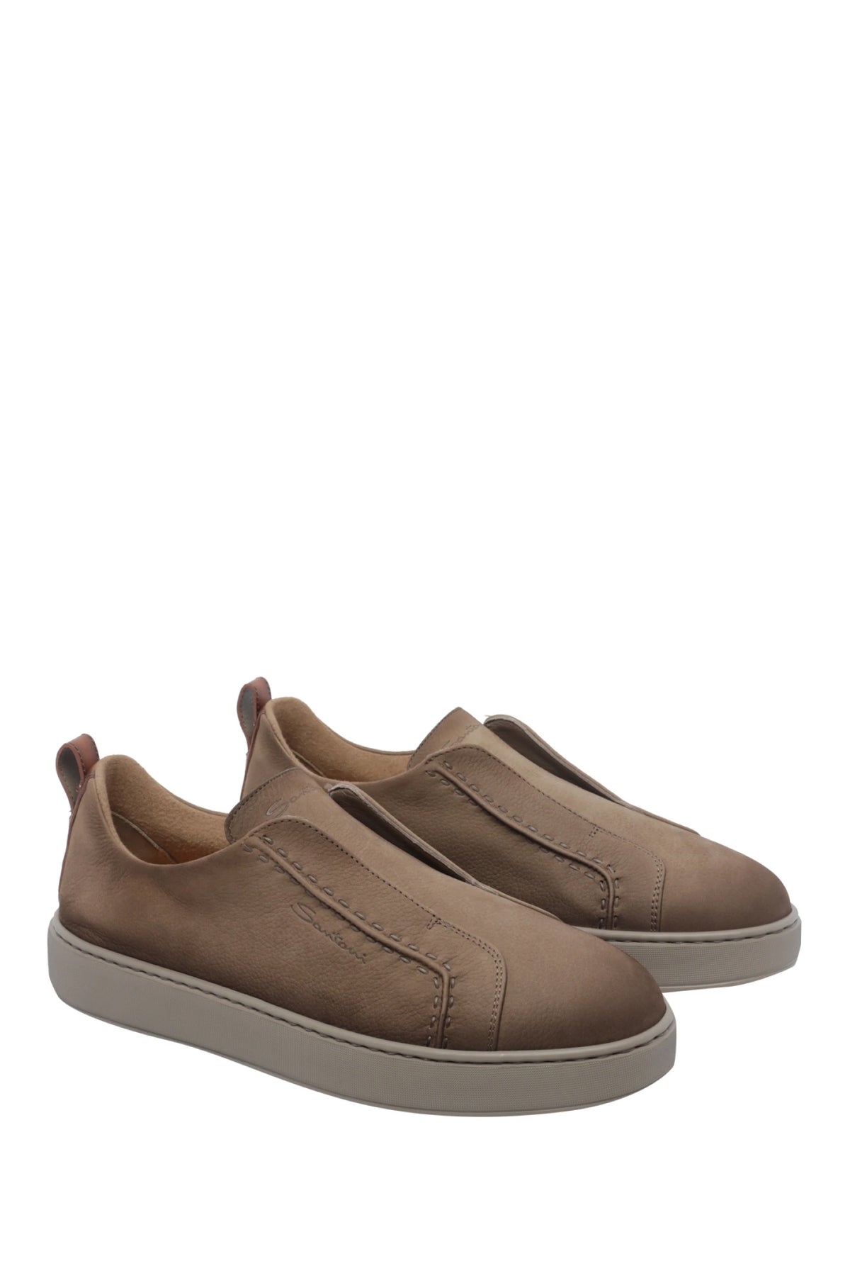 Santoni Sneaker slip-on in pelle nabuck MBCD22222TARKEMU M21 
