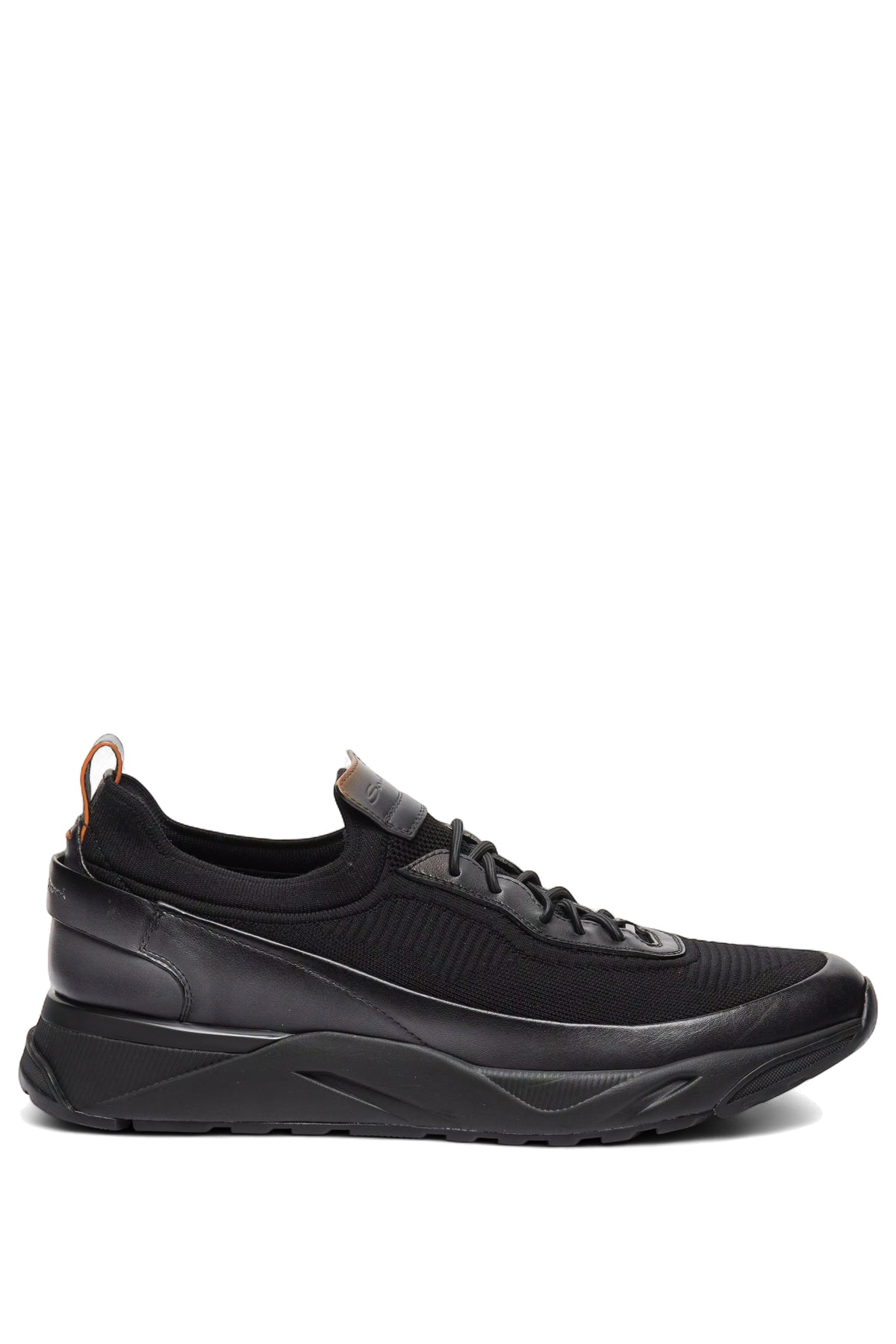 Santoni Sneaker Inno-Calza in tessuto stretch e pelle MBI022262NERTNUCG G62 