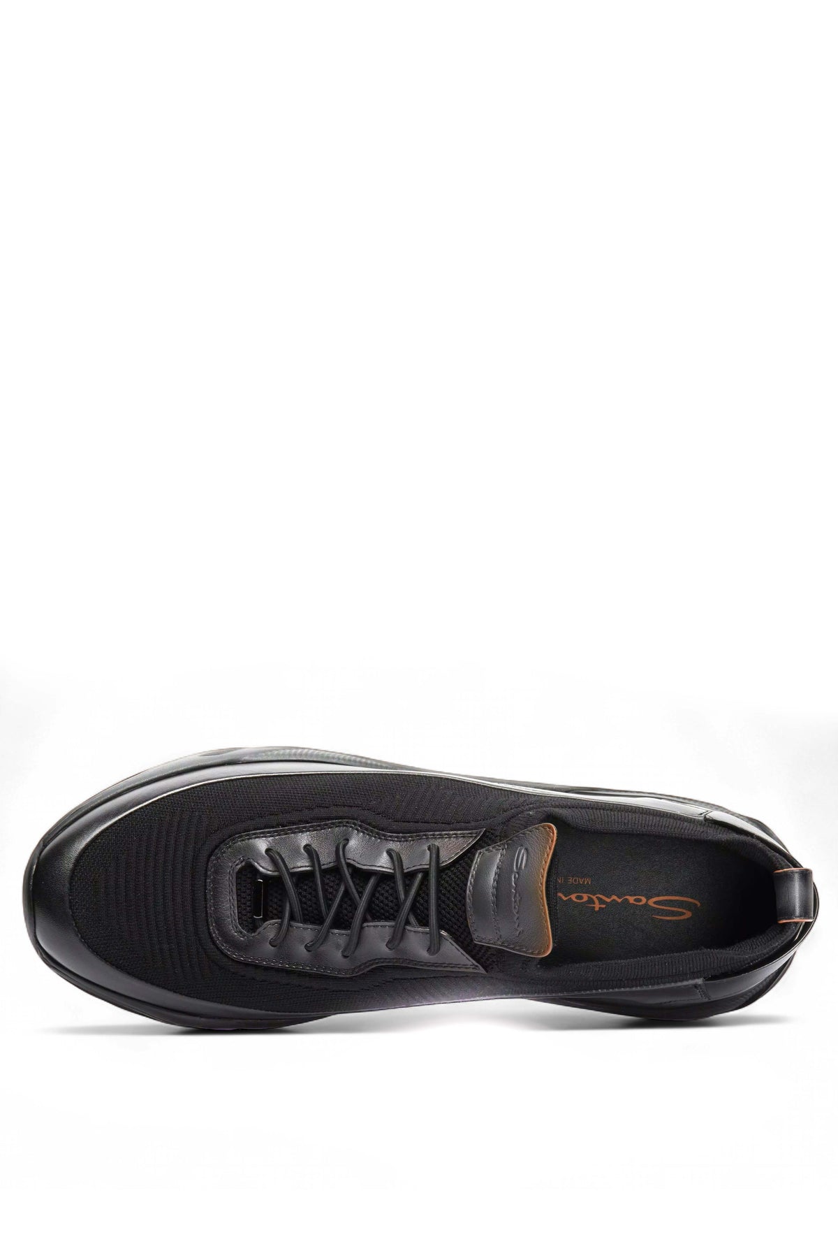 Santoni Sneaker Inno-Calza in tessuto stretch e pelle MBI022262NERTNUCG G62 