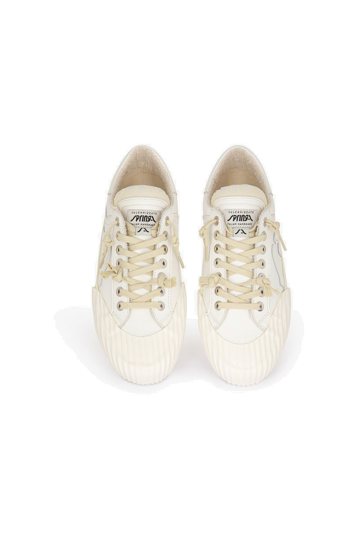 Springa Sneaker vulcanizzata Wavy in pelle WL2 LTH TEXA3EPR WHITE 
