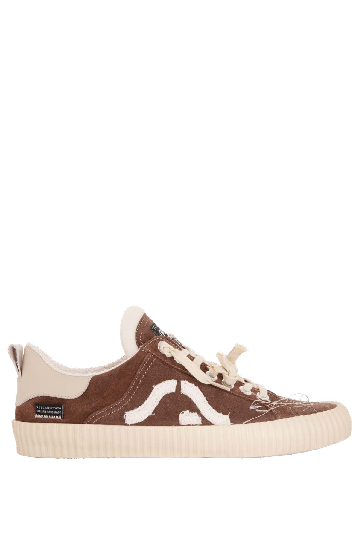 Springa Sneaker vulcanizzata Wavy in camoscio WL2 SU TEXA1EPR BROWN 