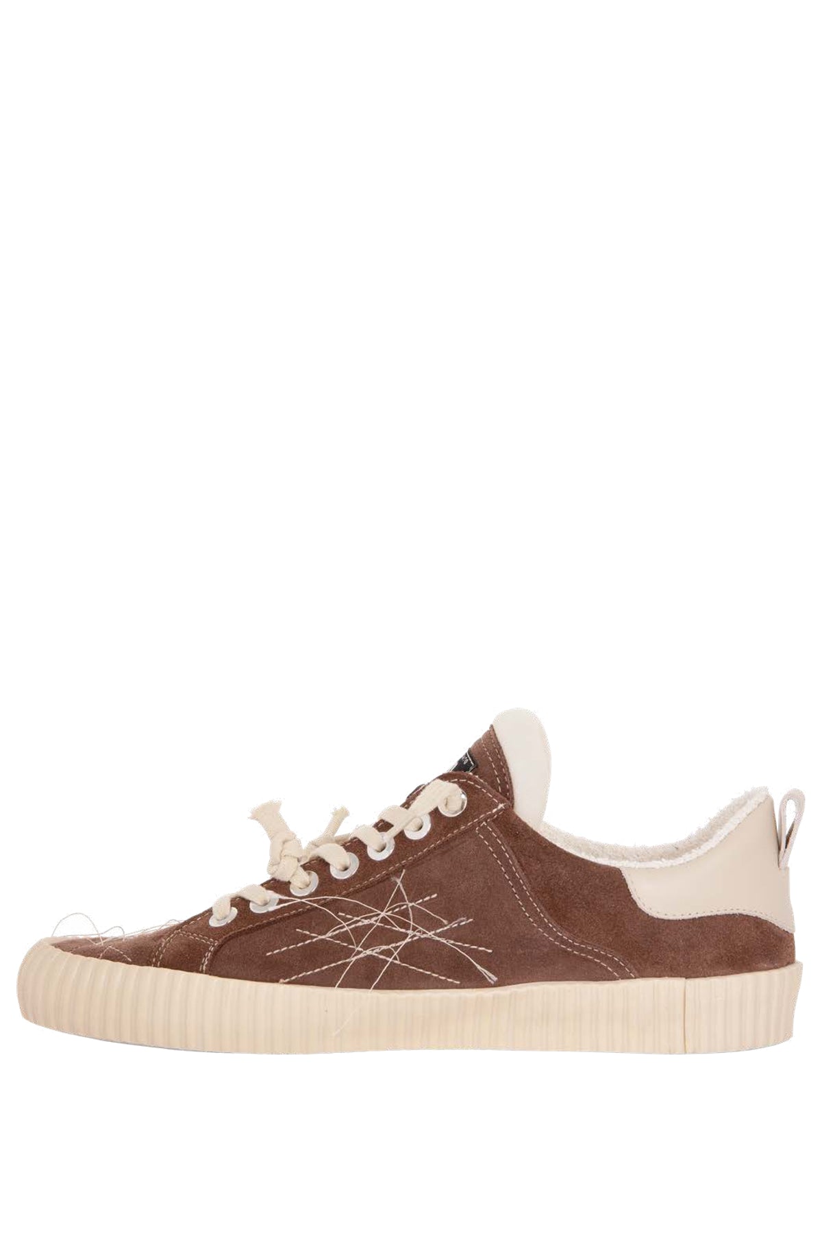 Springa Sneaker vulcanizzata Wavy in camoscio WL2 SU TEXA1EPR BROWN 