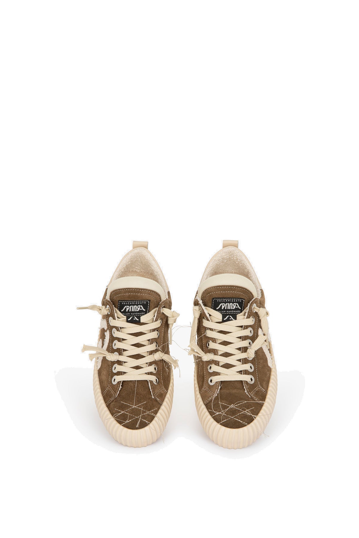 Springa Sneaker vulcanizzata Wavy in camoscio WL2 SU TEXA1EPR/2 TAUPE 
