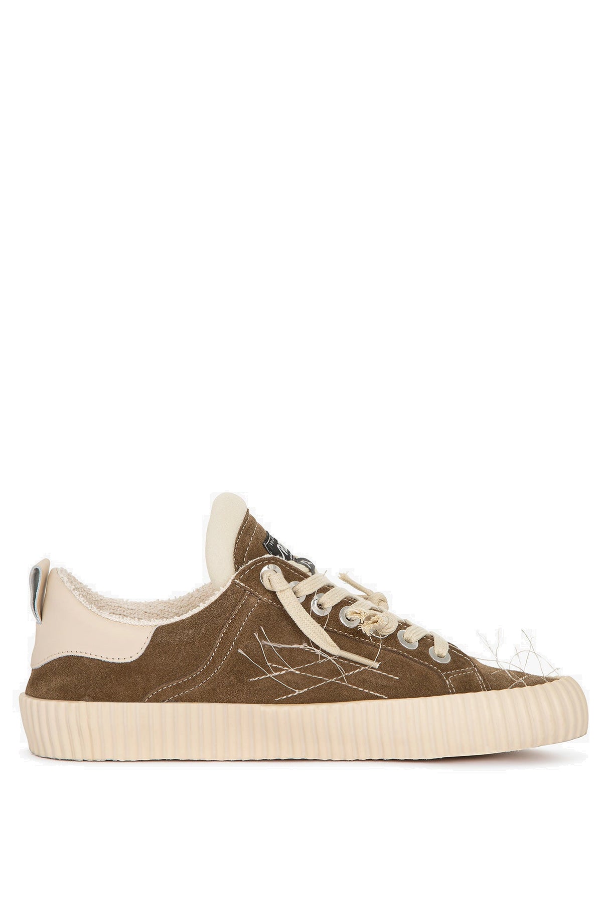 Springa Sneaker vulcanizzata Wavy in camoscio WL2 SU TEXA1EPR/2 TAUPE 