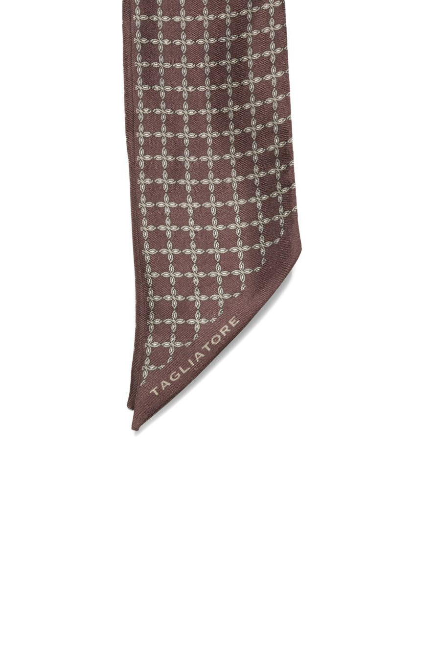 Tagliatore Foulard in seta FOULARD8-NTI26/2 BROWN 