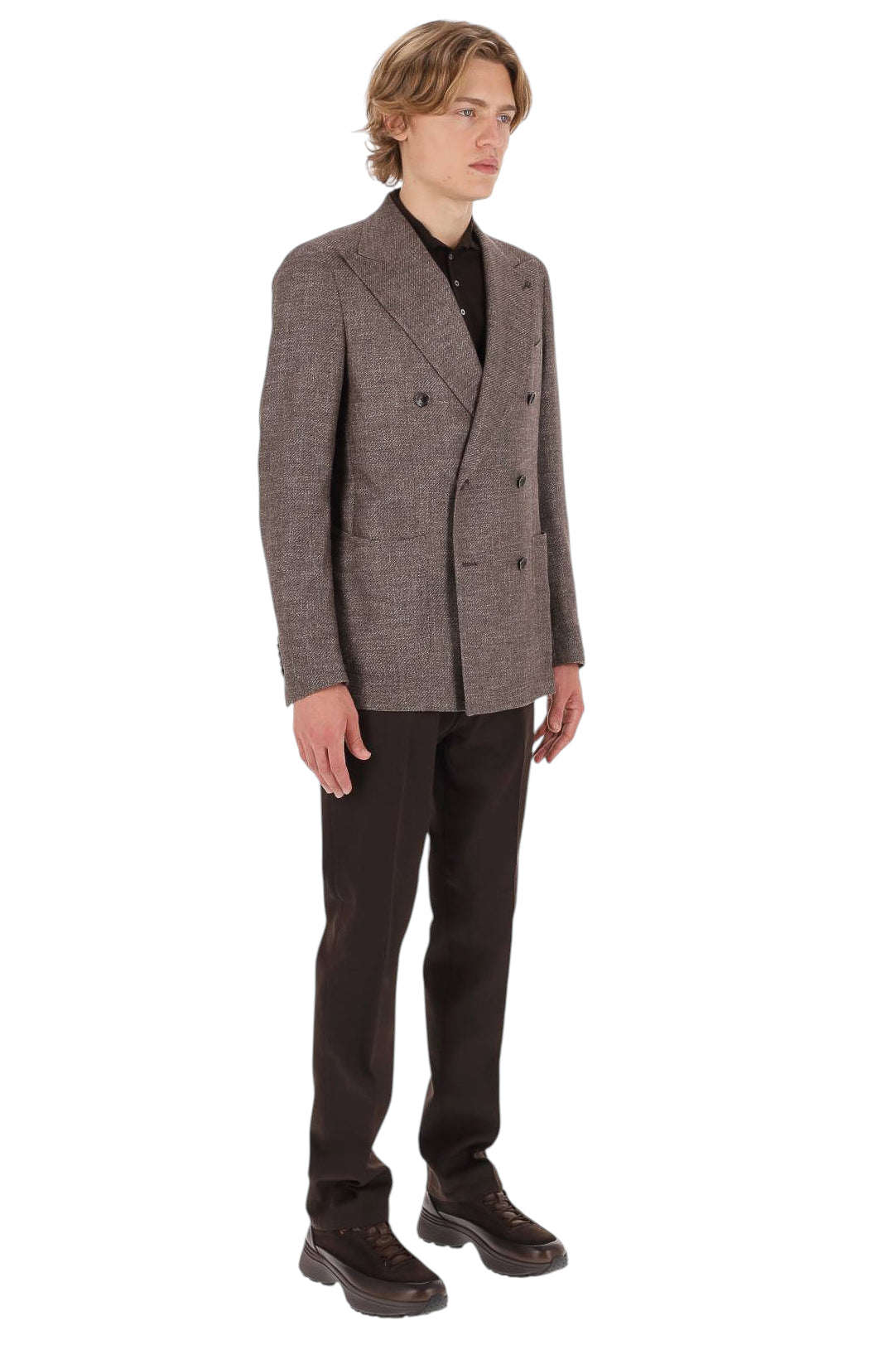 Tagliatore Giacca doppiopetto in lana-seta-cotone-cashmere Carlo Barbera G-PL20K-C90044 F3299 