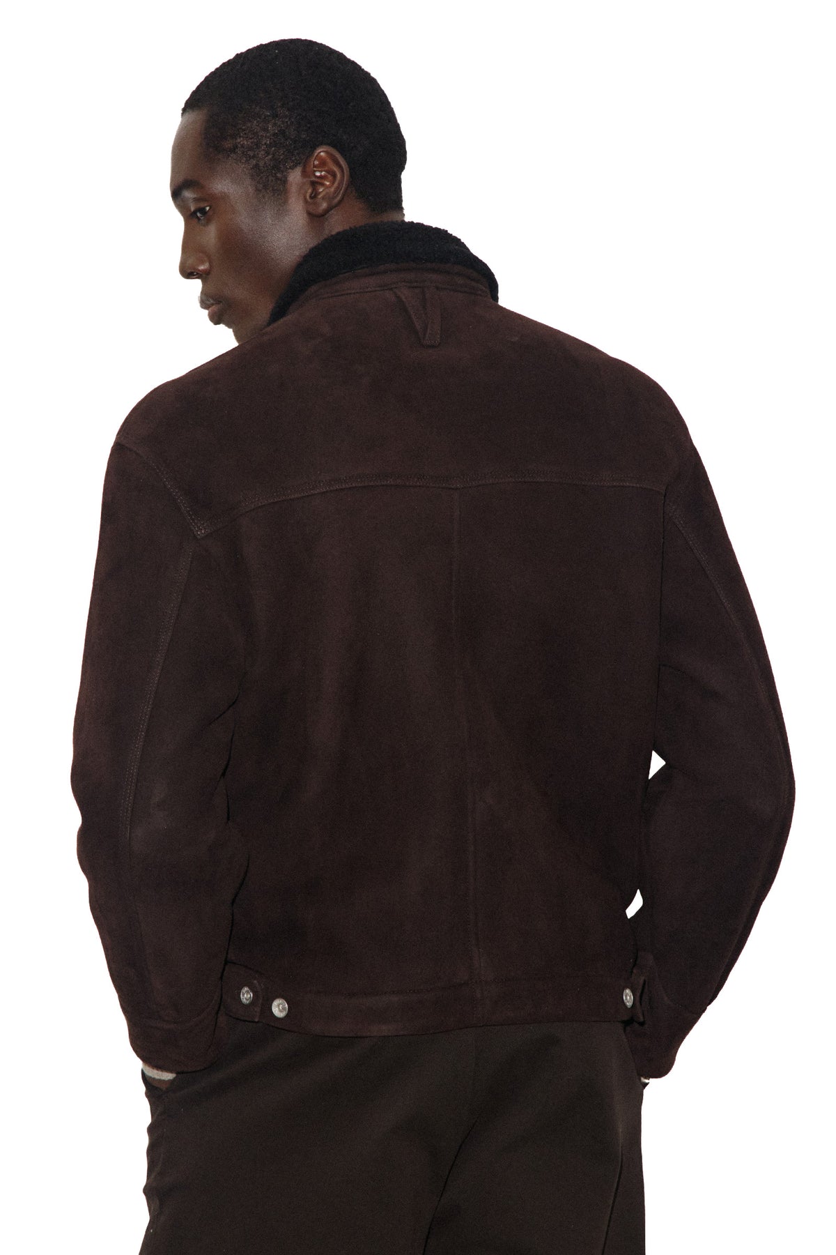 Valstar Giubbotto Henry in suede di montone con collo shearling staccabile 407A.F330. V0033 