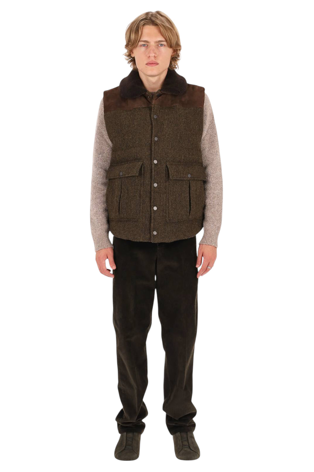 Valstar Gilet in lana con collo in montone 407N.D006 V0035 
