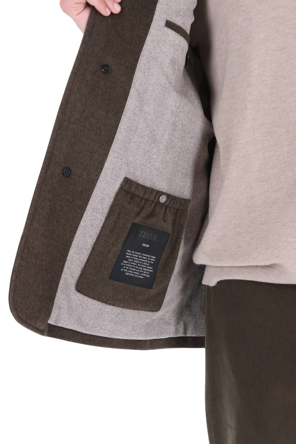 Zegna Giubbotto Falcon in Oasi Cashmere Elements UIT63A4-I248 V99R 