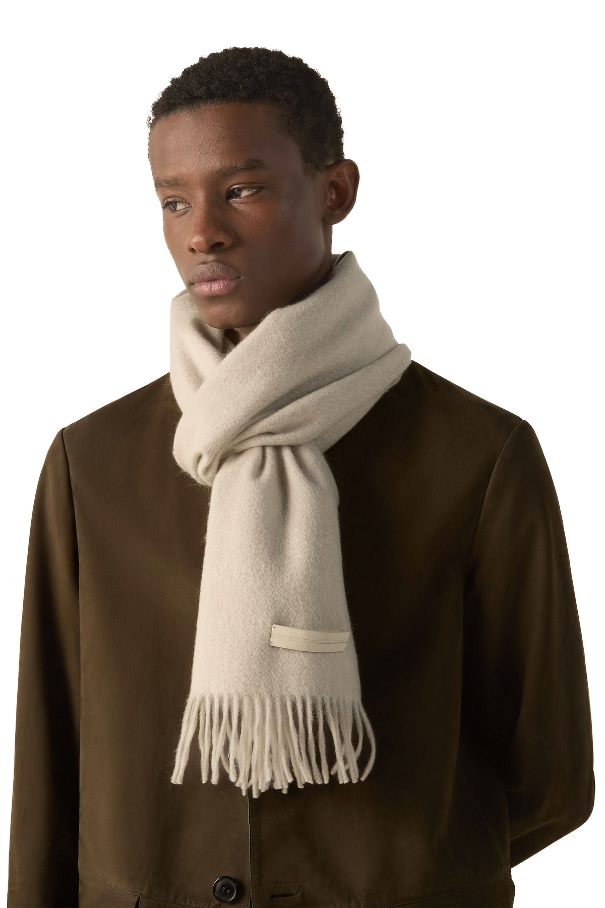 Zegna Sciarpa Beaver in Oasi Cashmere Z4L41SA4-26N WH2 