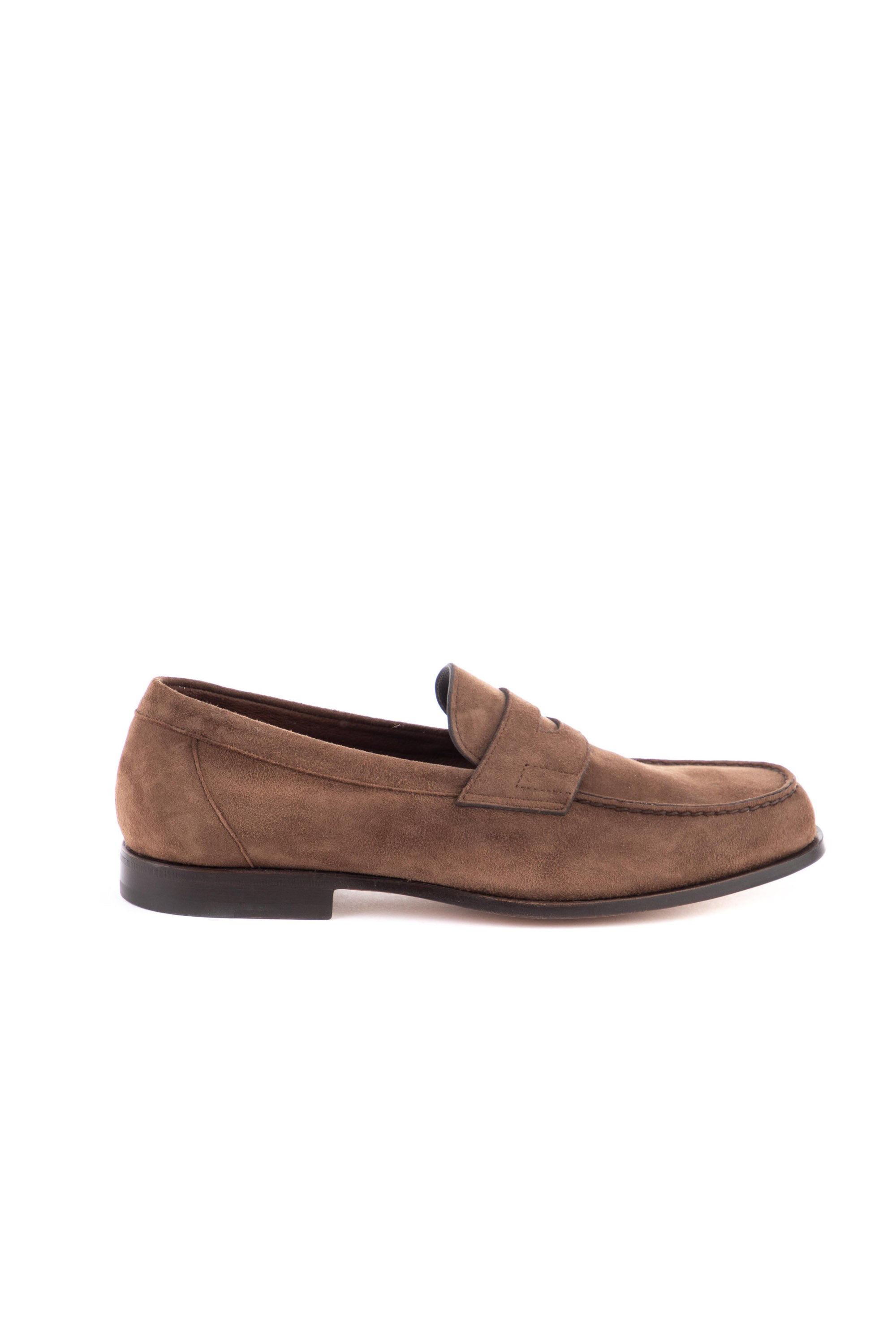 Unlined moccasin in antique suede