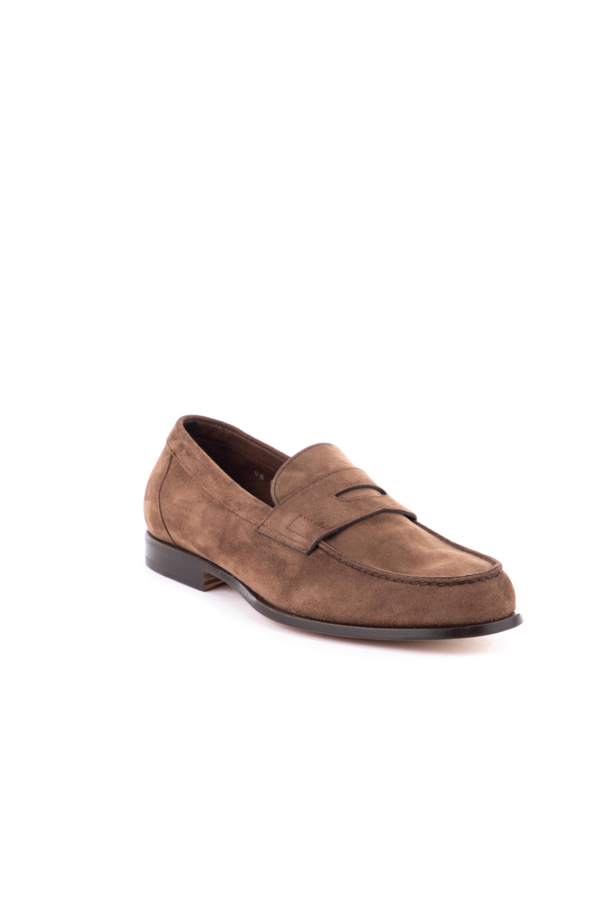 Unlined moccasin in antique suede