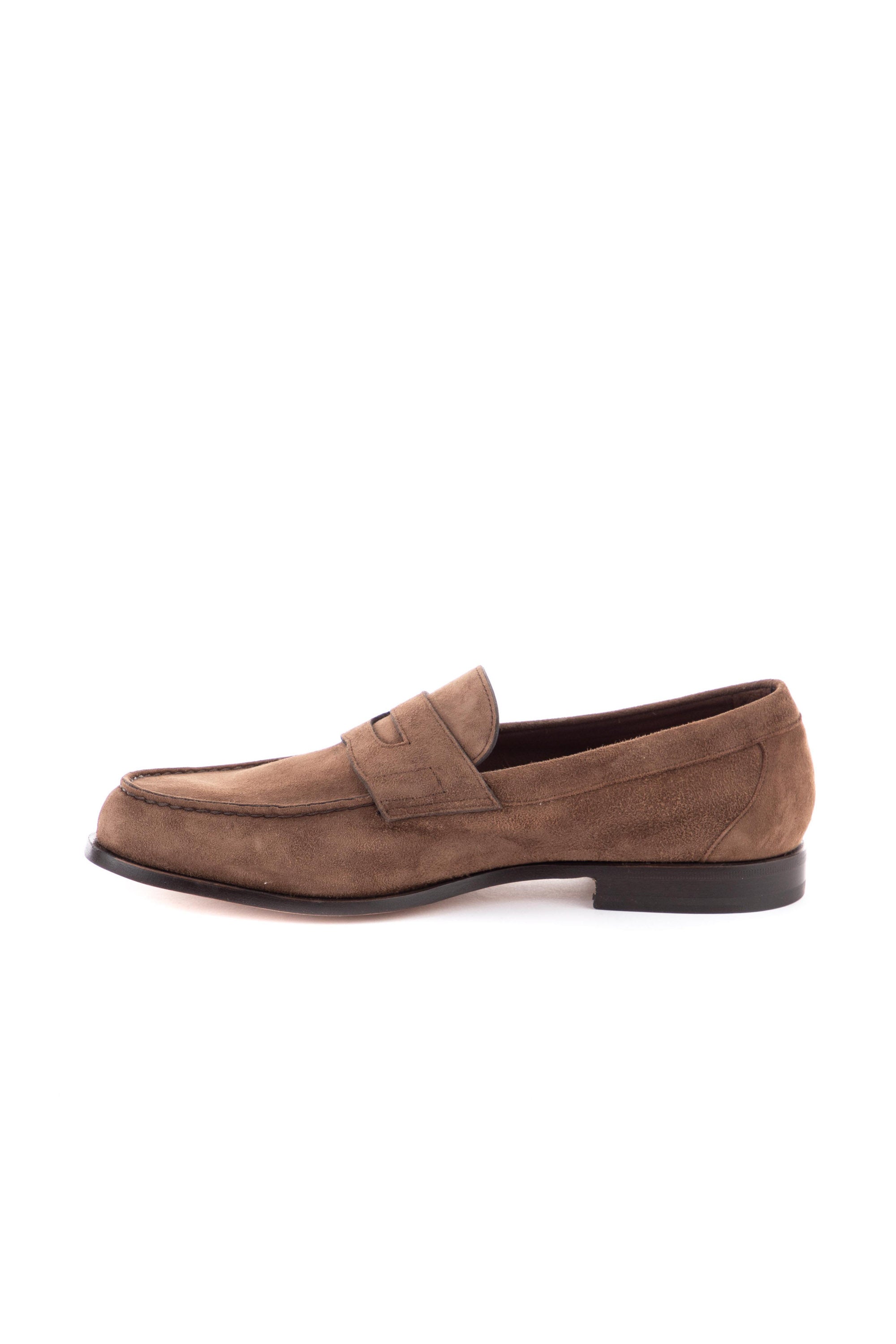 Unlined moccasin in antique suede