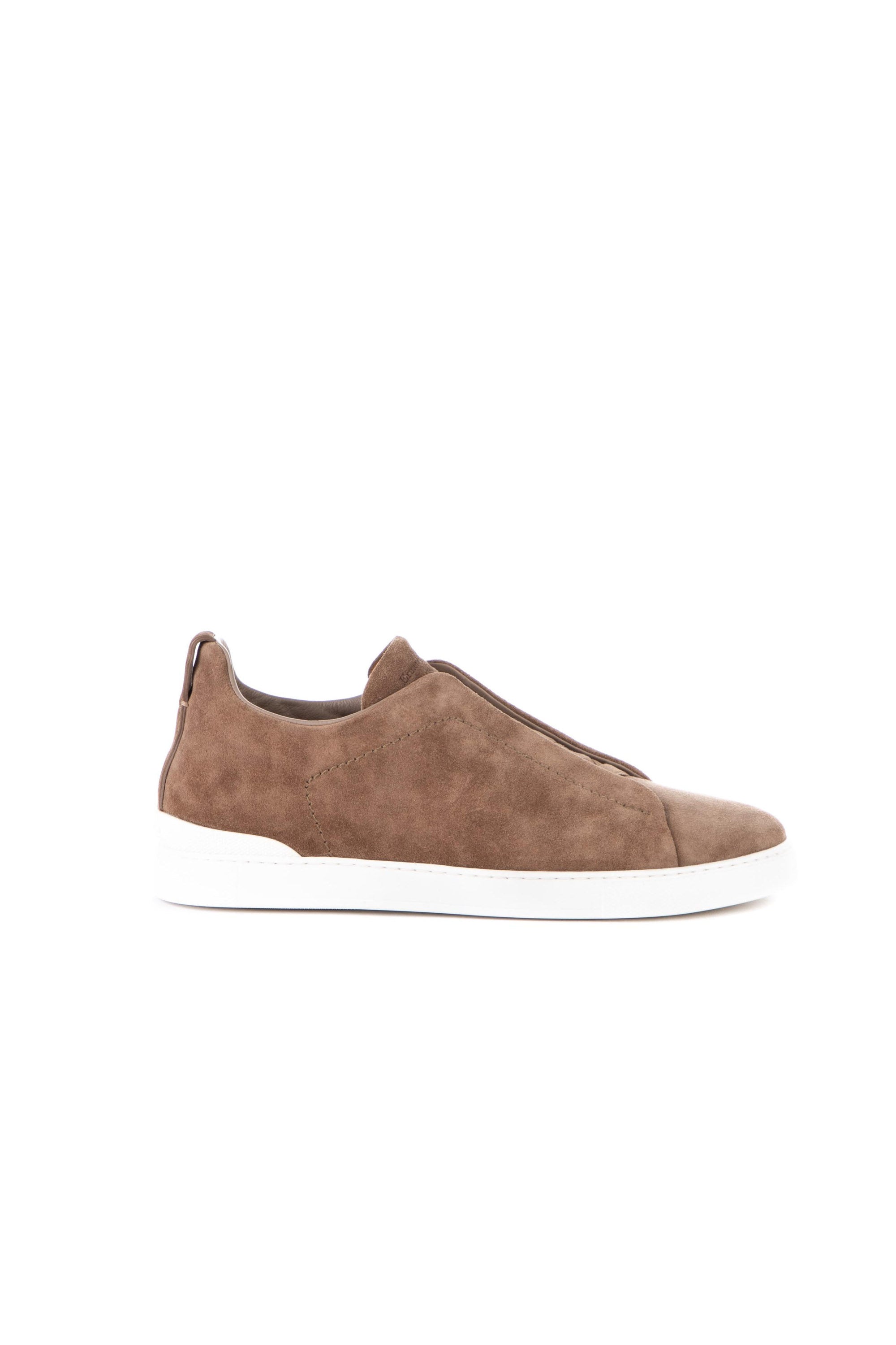 Triple stitch sneakers in supersoft suede