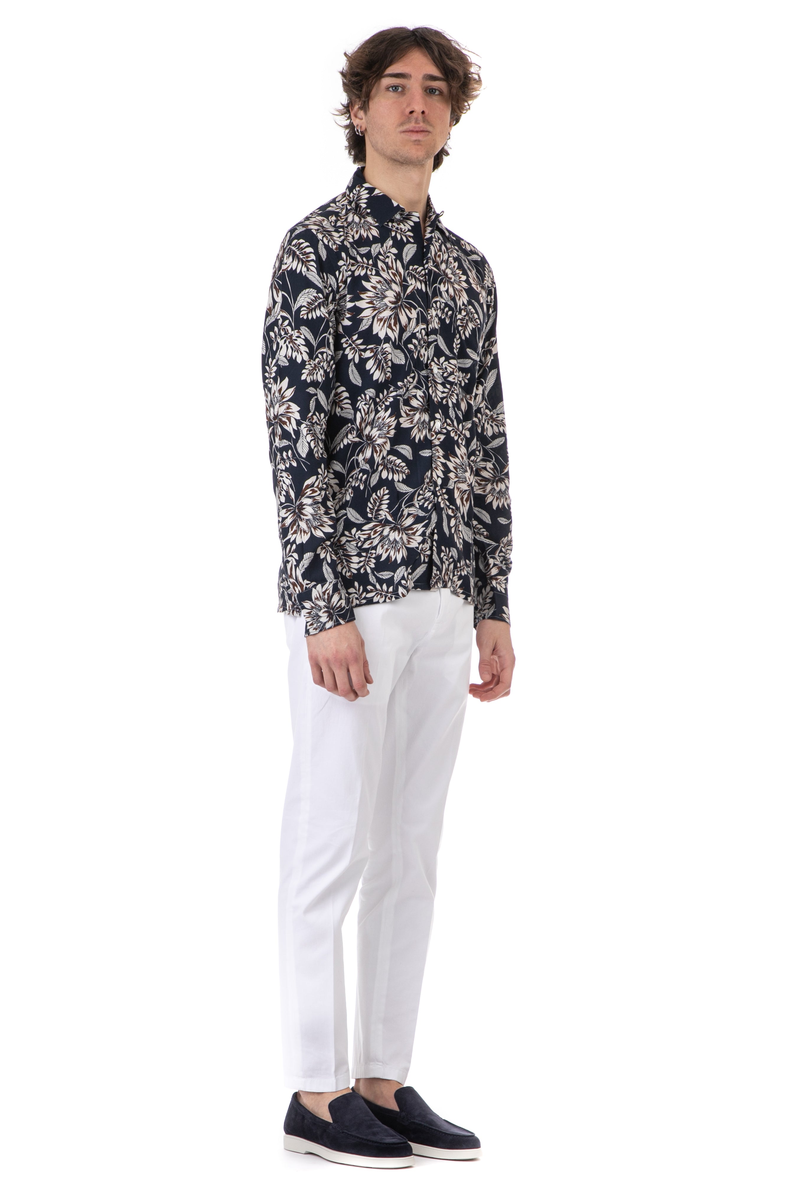 Floral shirt in viscose dandylife line