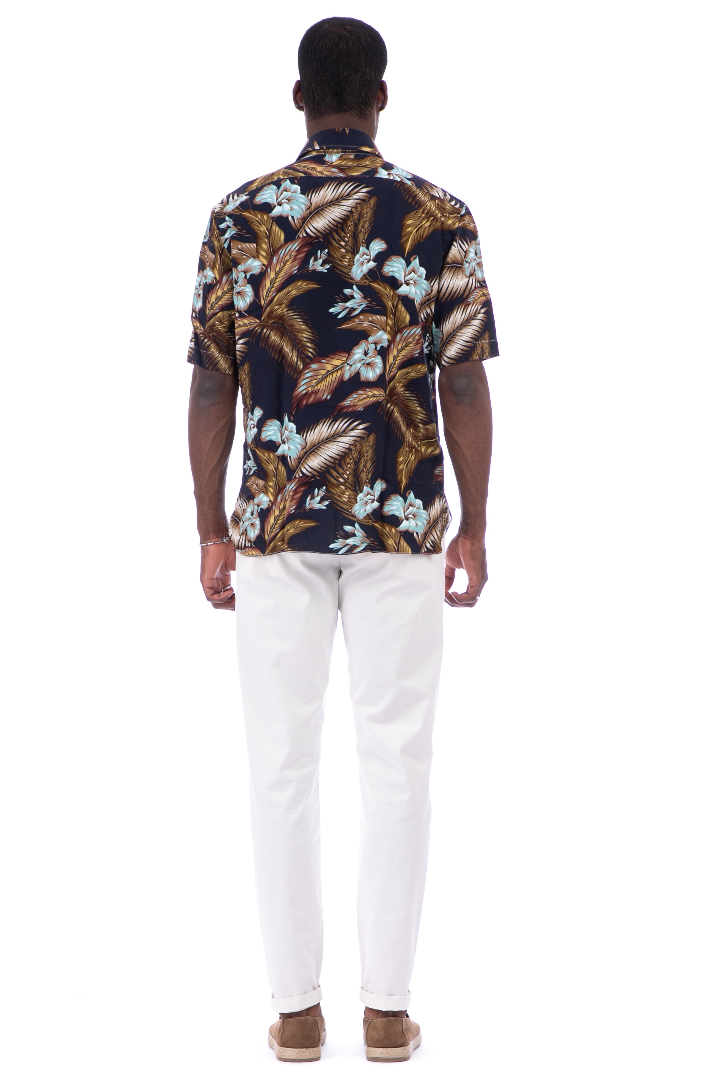 Floral viscose polo shirt dandylife line