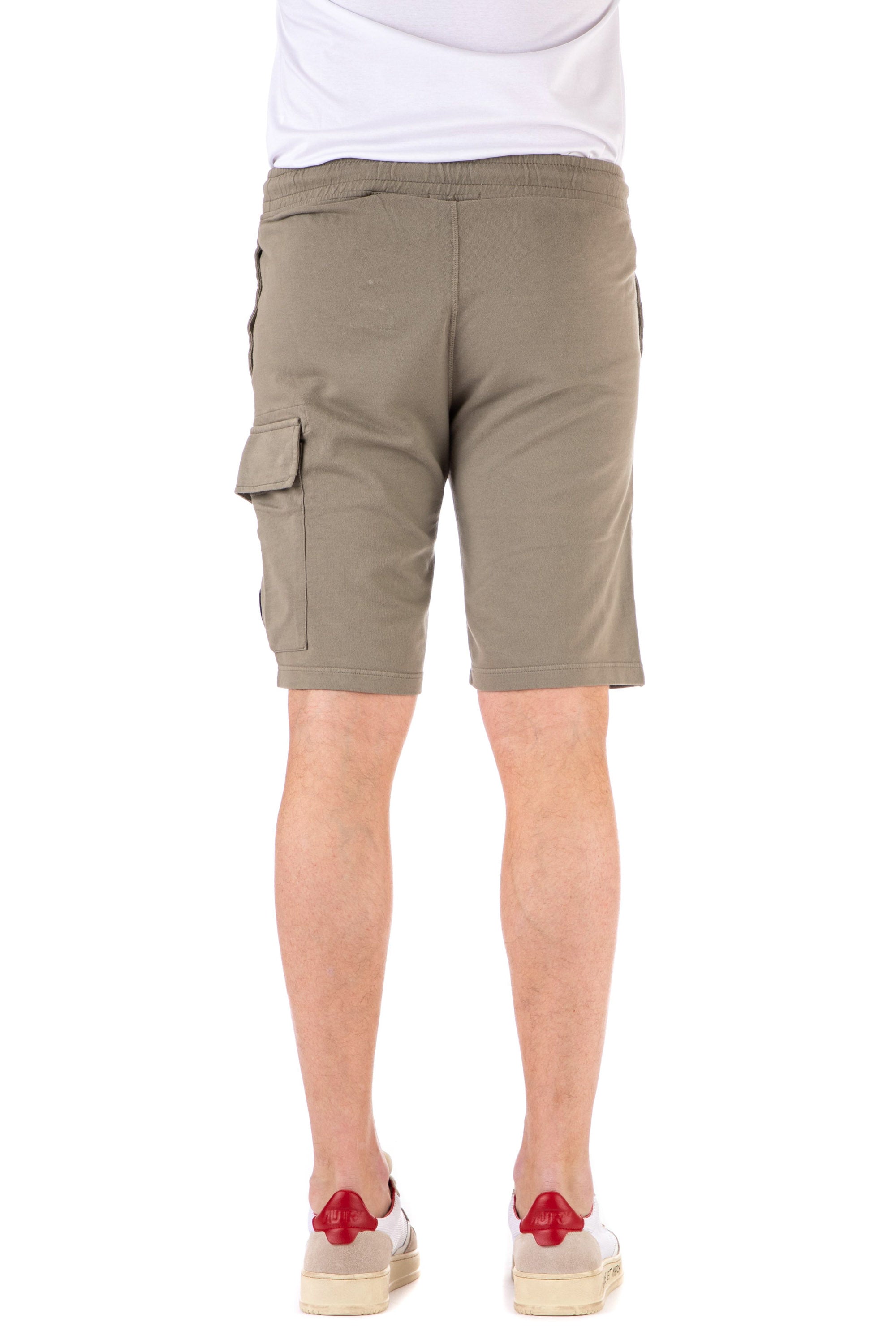 Fleece cargo shorts