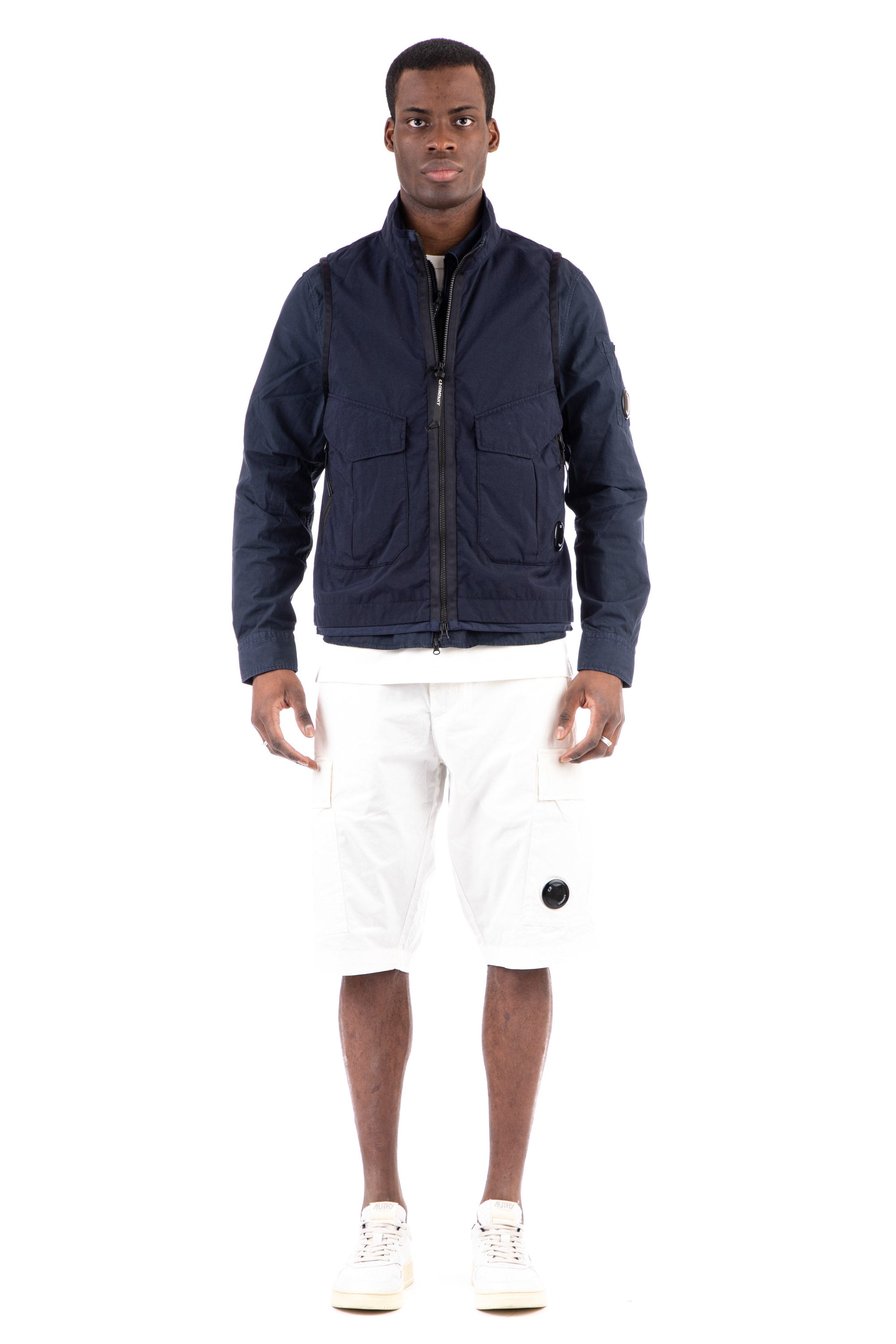 Overshirt in cotone rip-stop