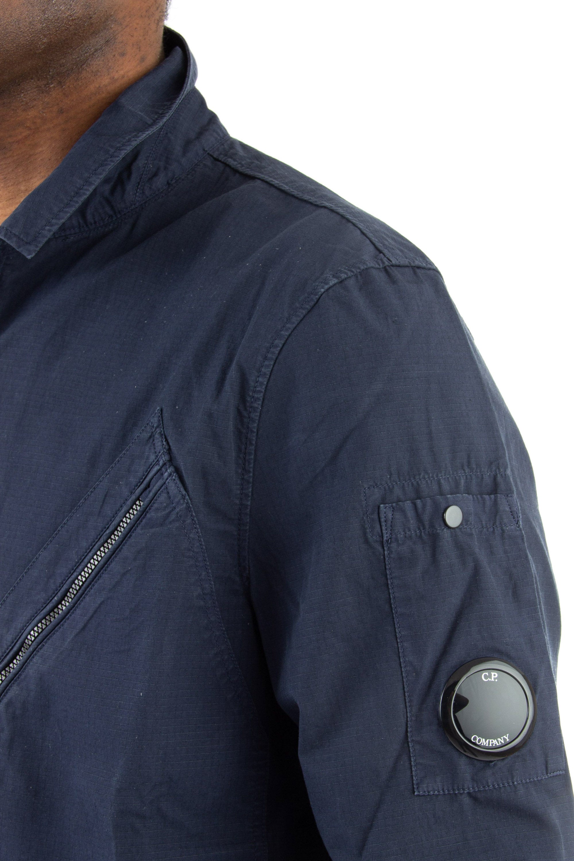 Rip-stop cotton overshirt