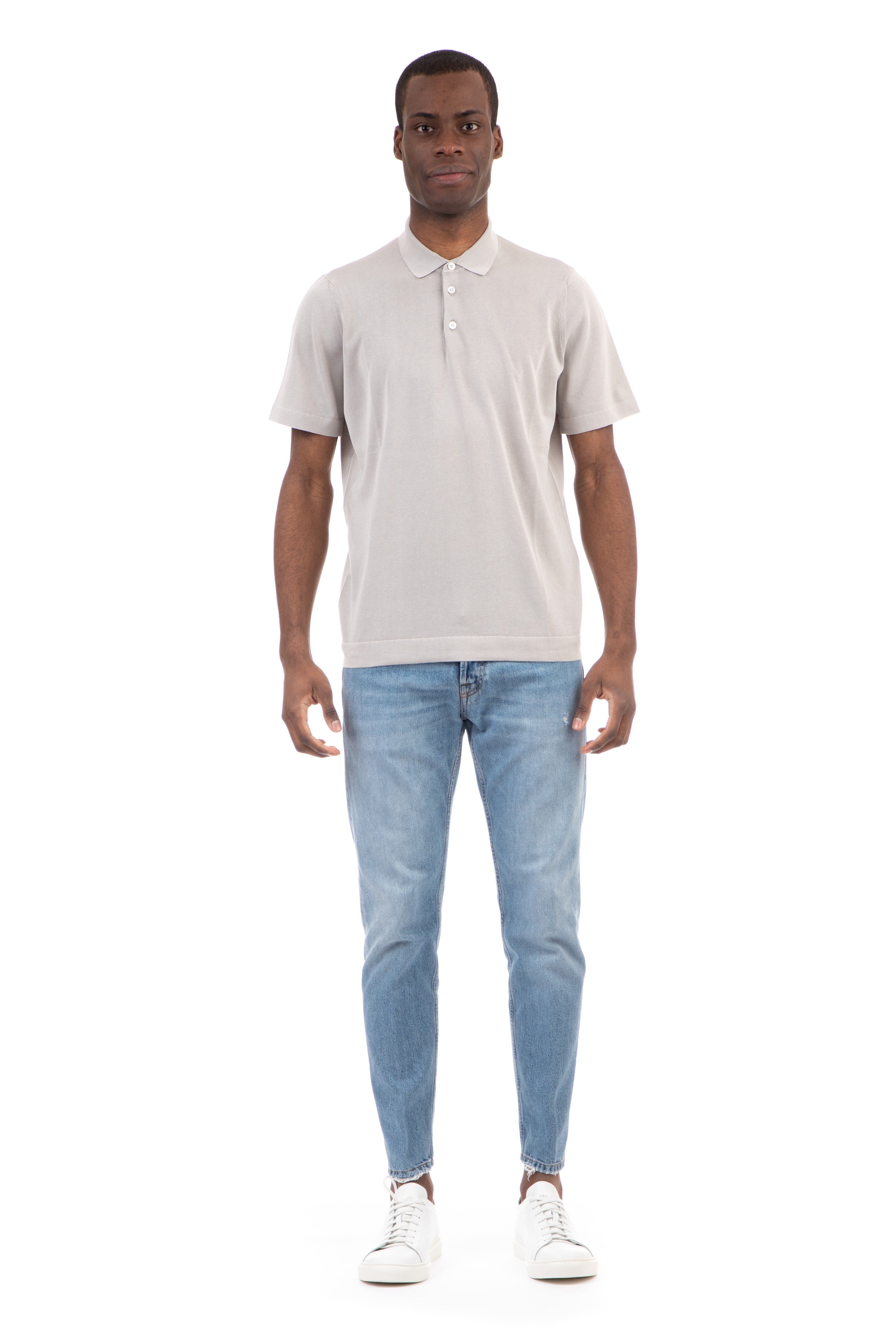 Polo shirt in extrafine cotton