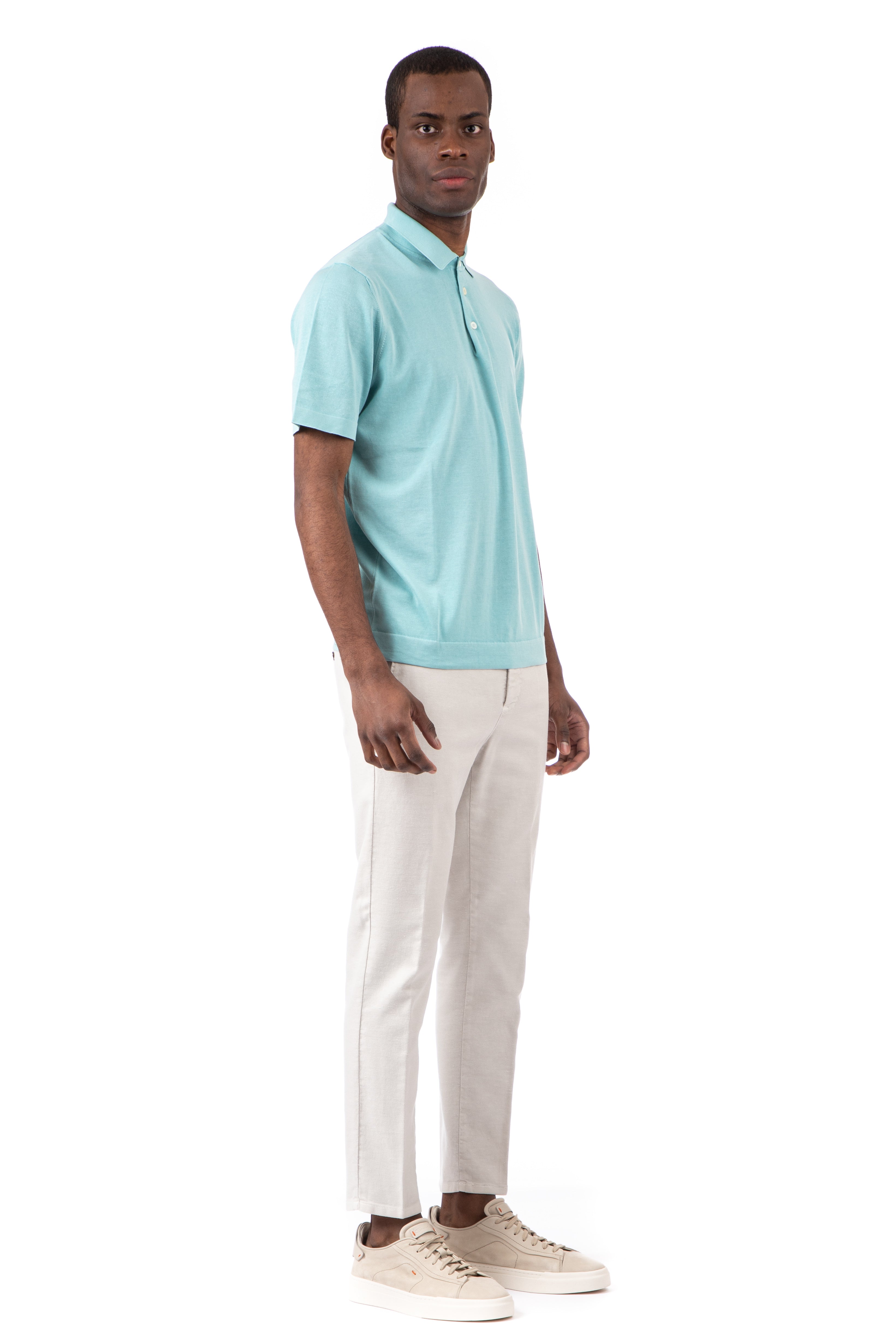 Polo shirt in extrafine cotton