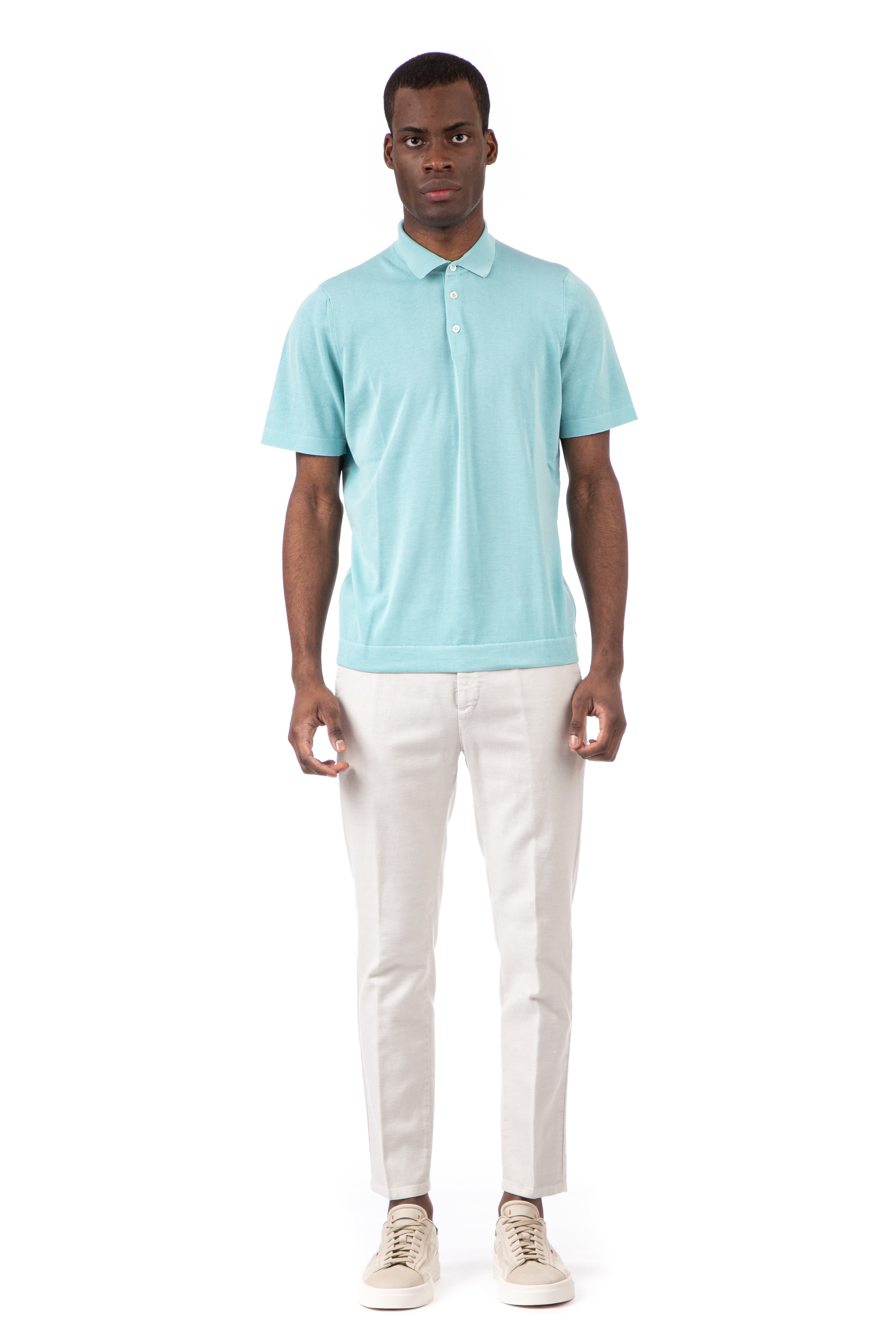 Polo shirt in extrafine cotton