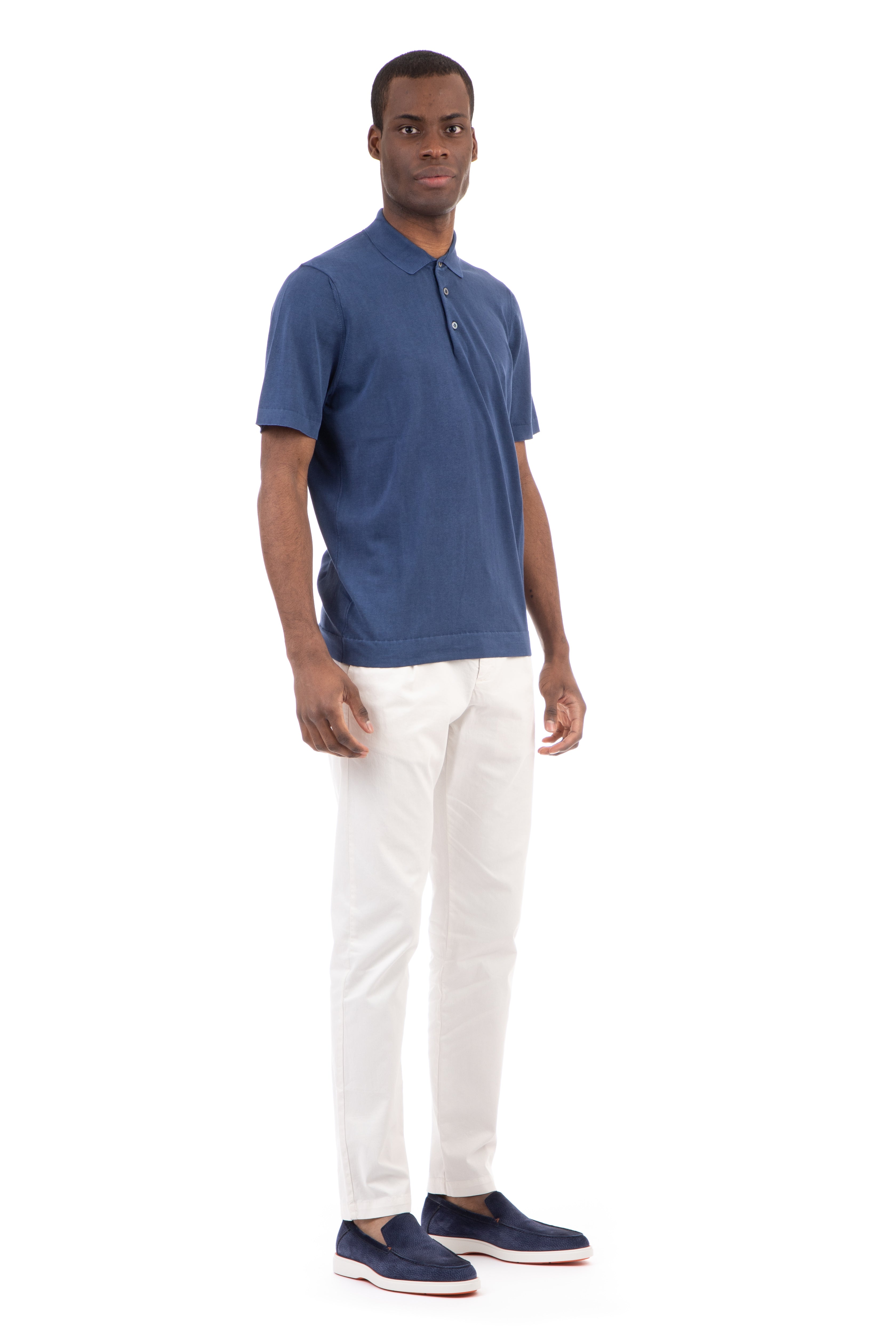 Polo shirt in extrafine cotton