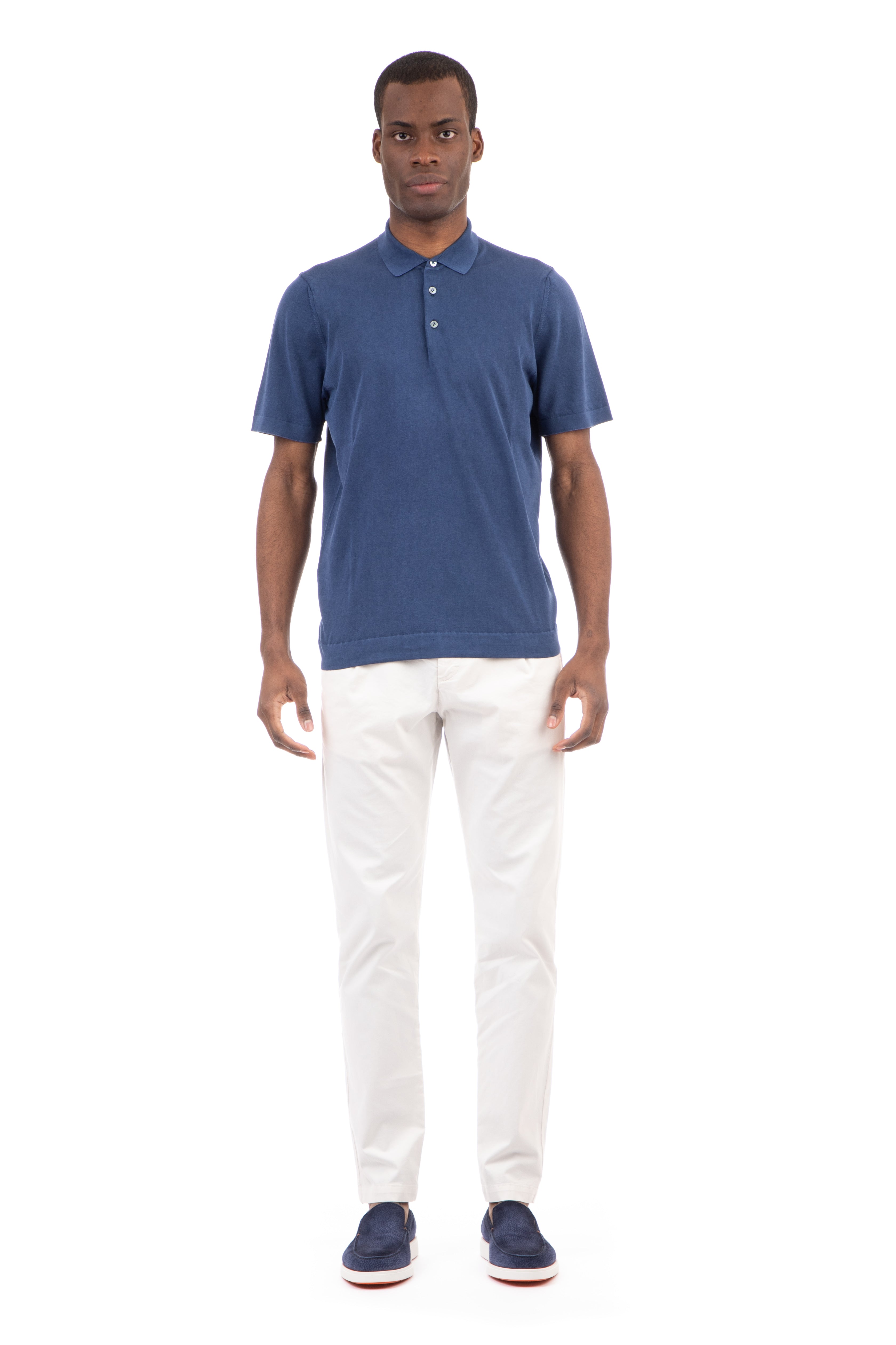 Polo shirt in extrafine cotton