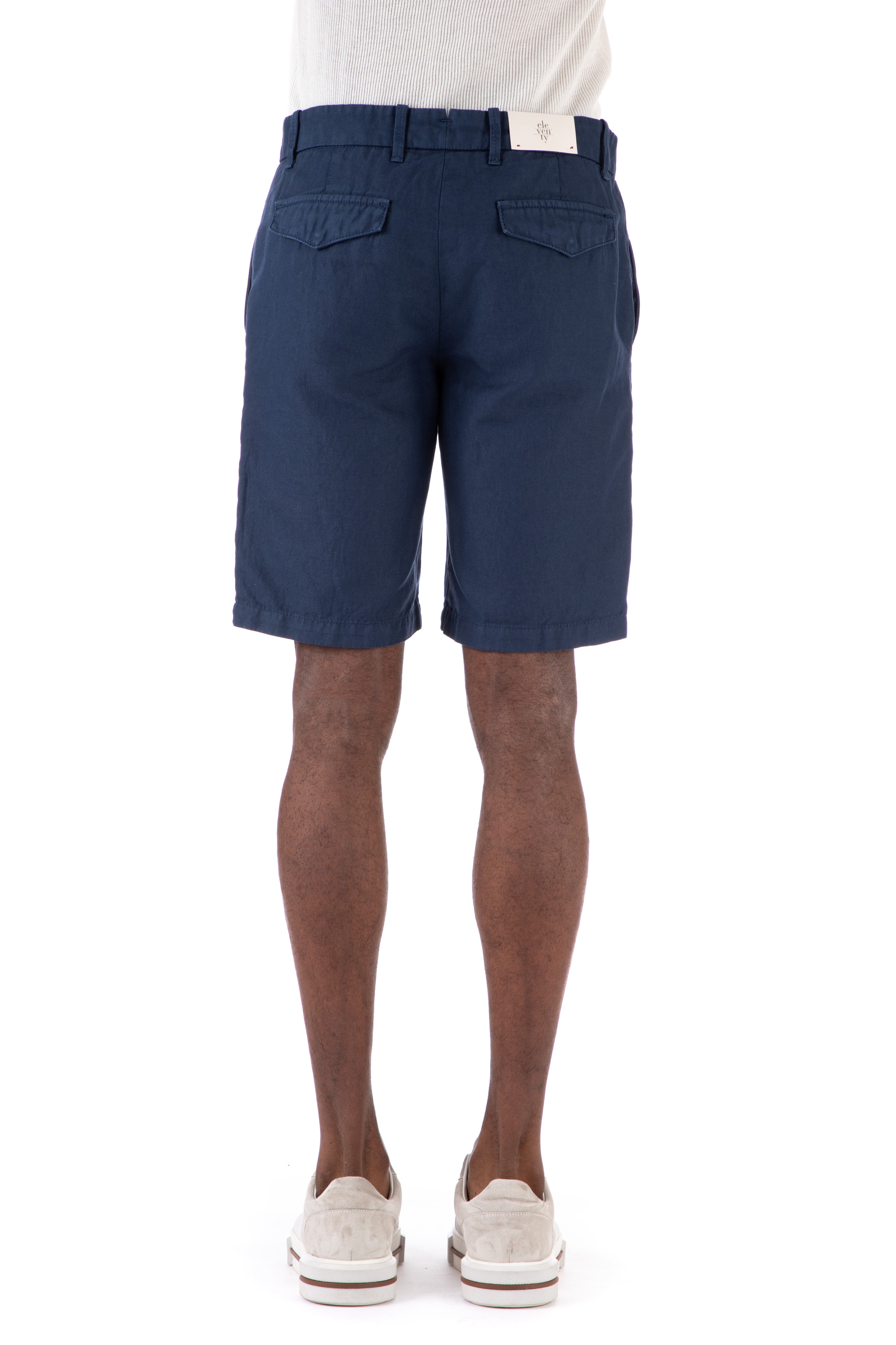 Bermuda shorts in cotton-linen