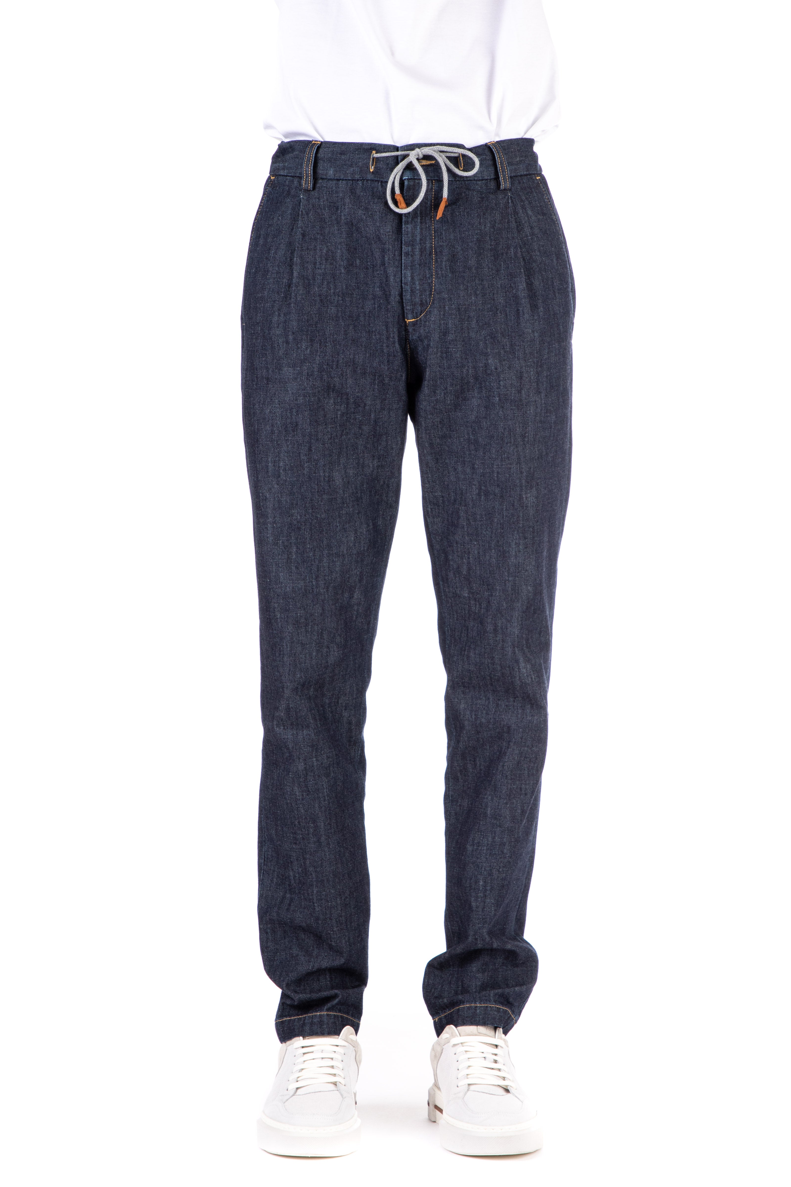 Pantalone jogger in denim