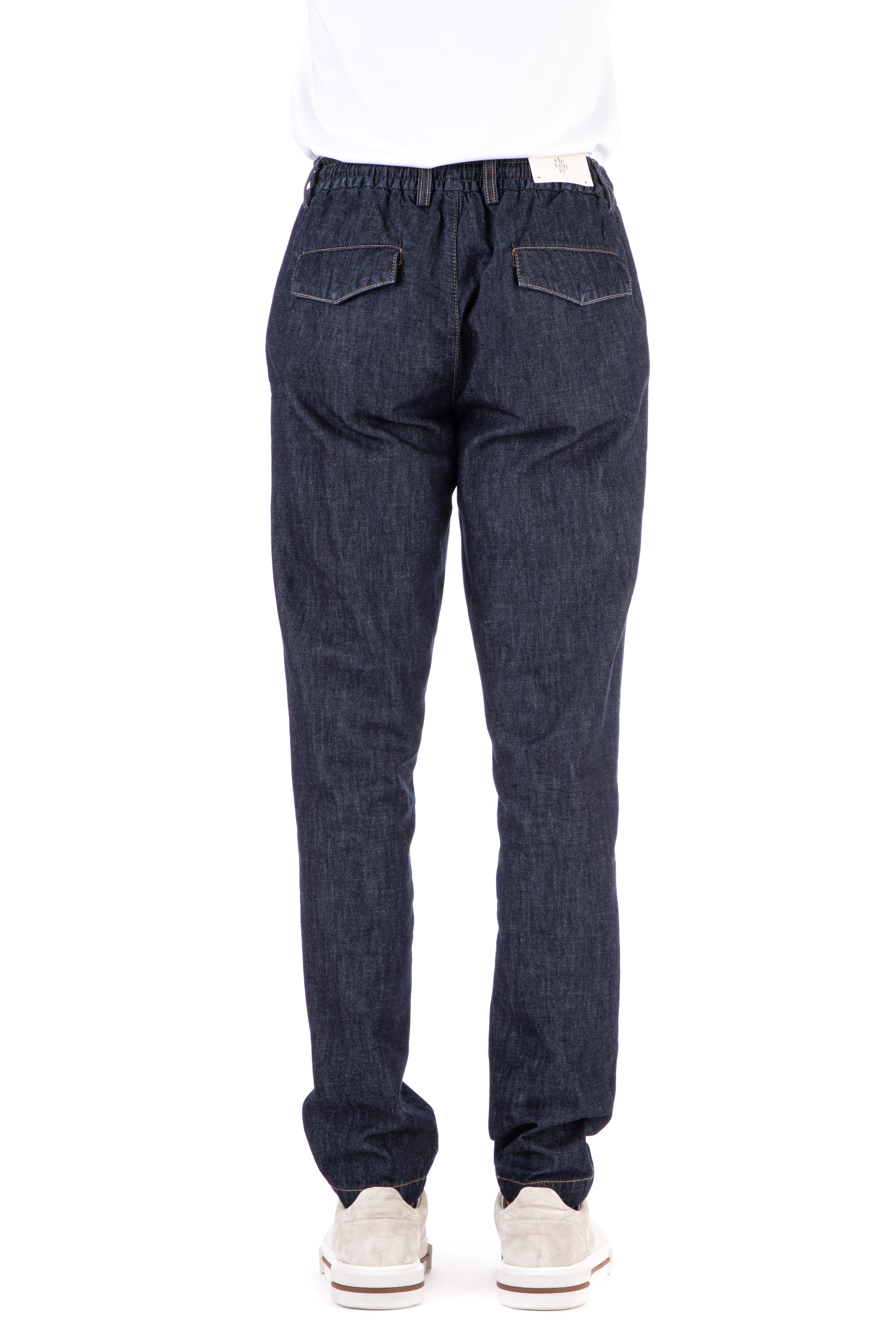 Pantalone jogger in denim