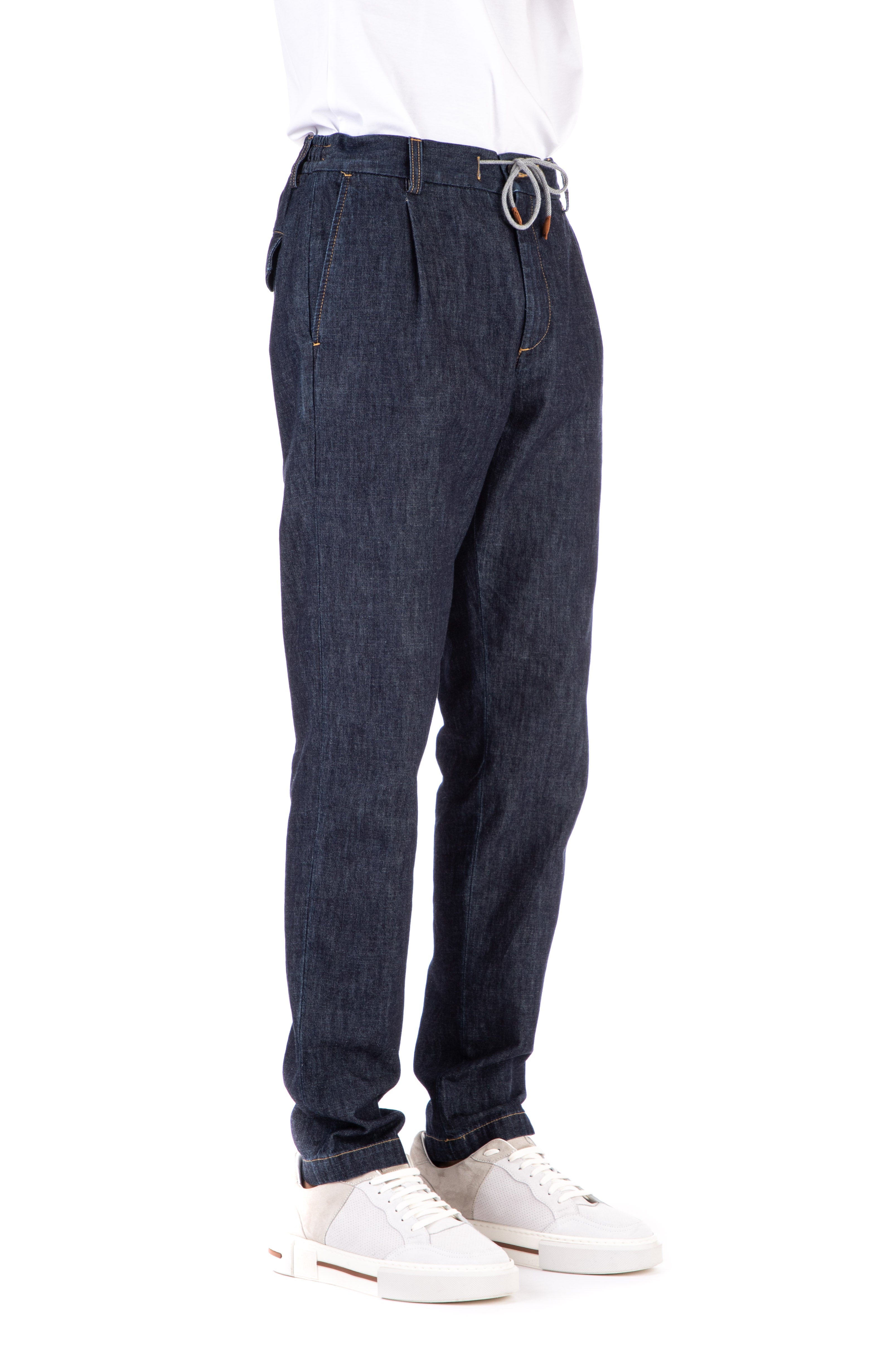 Pantalone jogger in denim