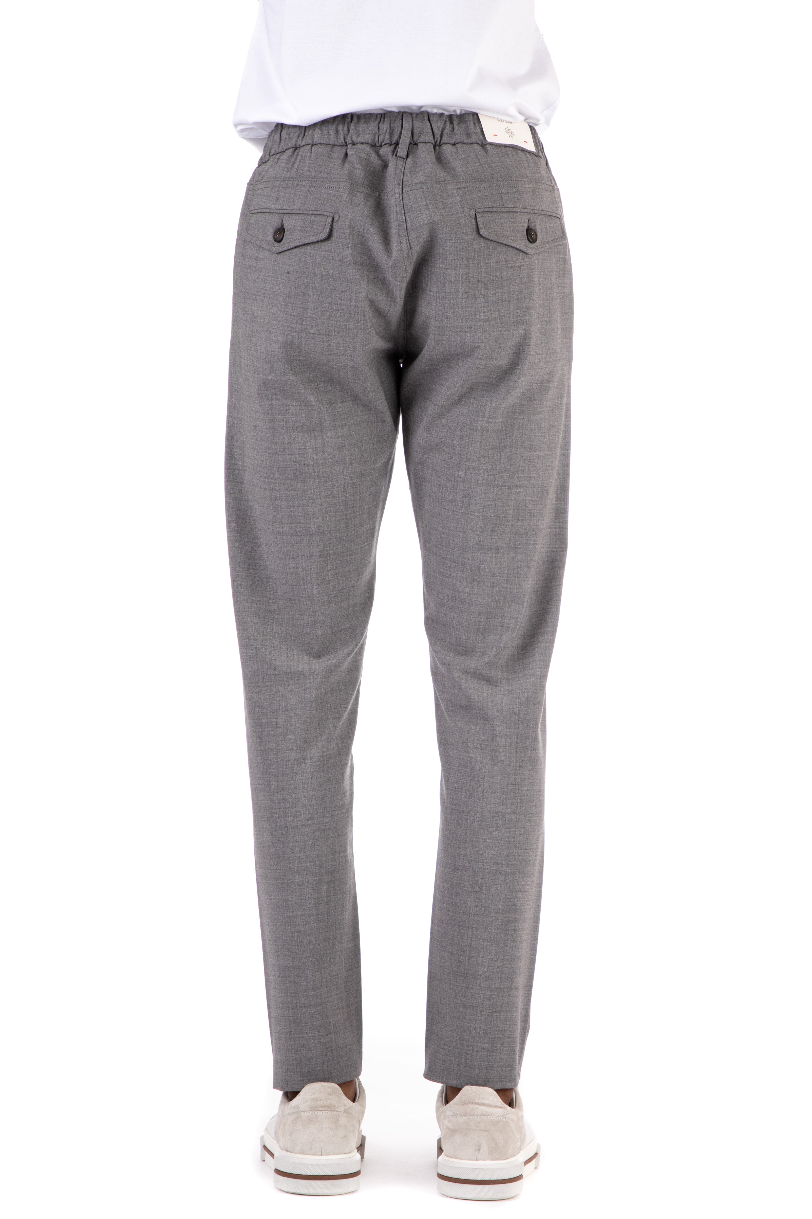 Jogger trousers in superlight comfort wool