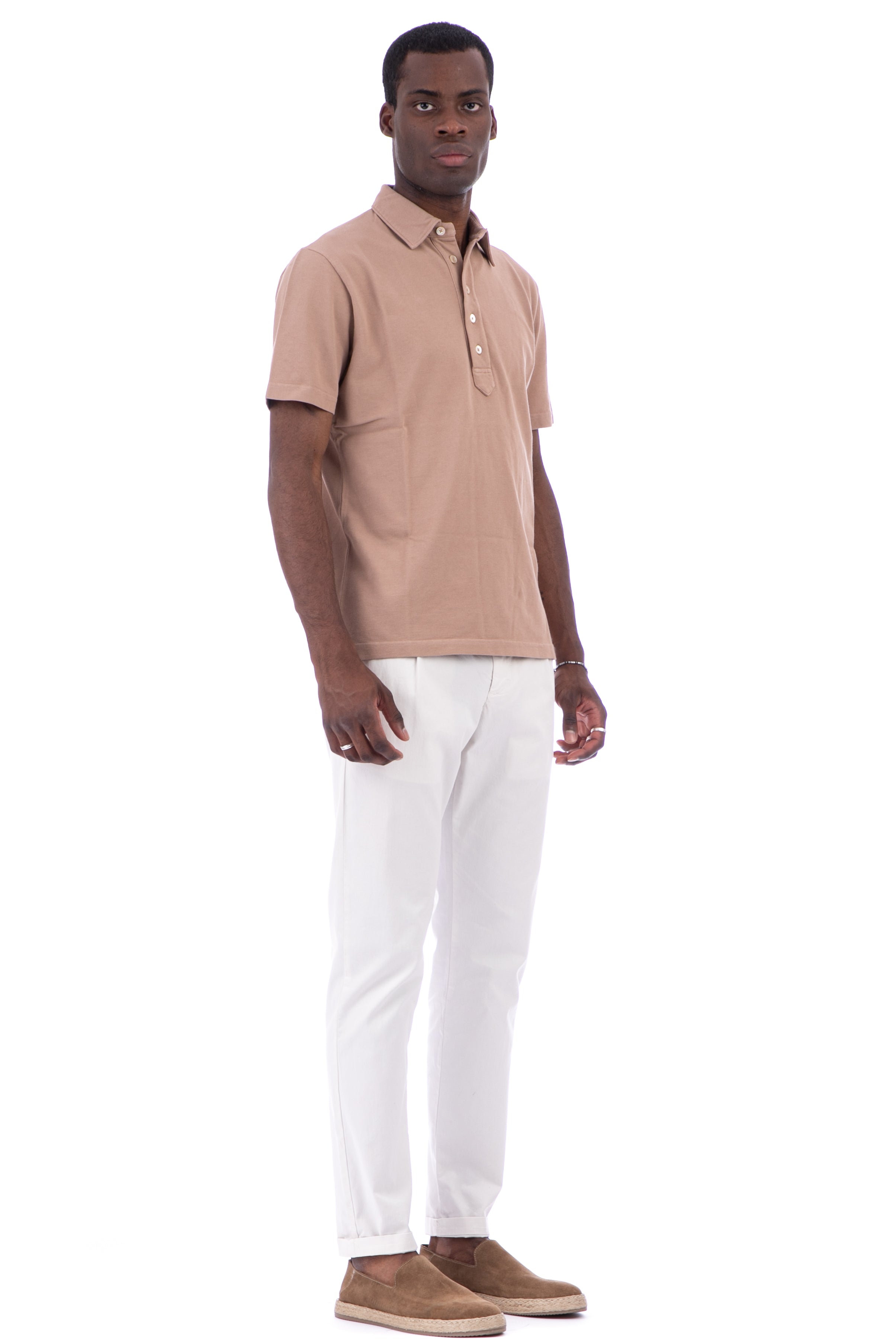 Honeycomb pique polo shirt